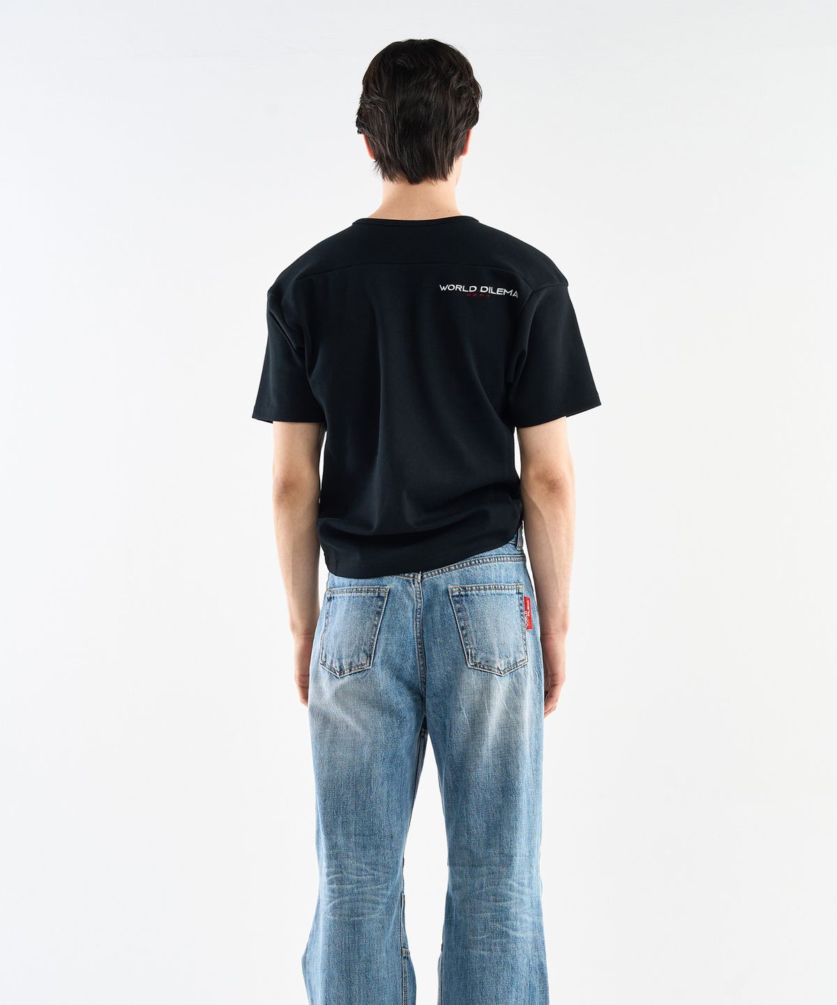 월드딜레마(WORLDDILEMA) RACER Rugby Fit T-Shirts (Black)