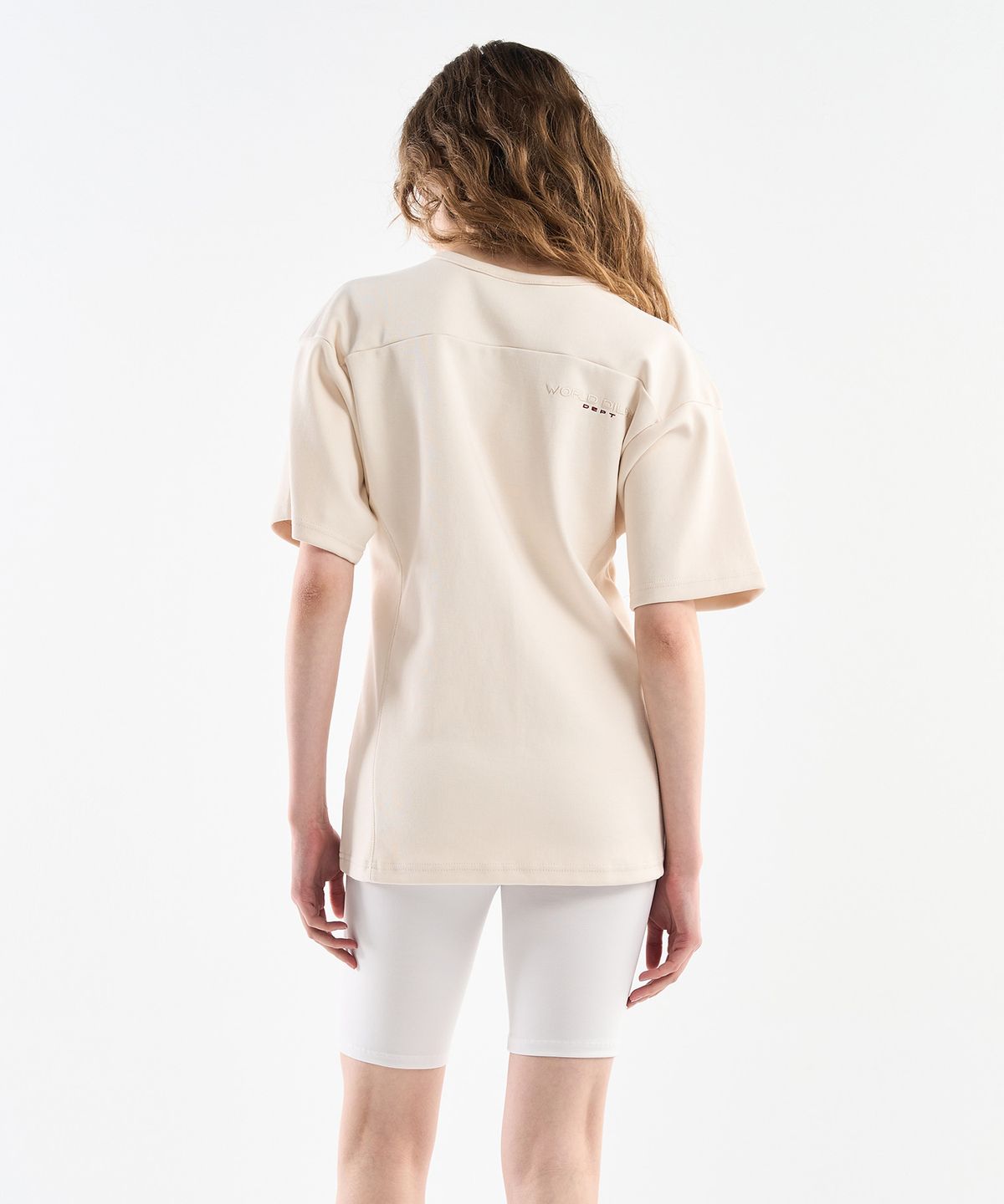 월드딜레마(WORLDDILEMA) RACER Rugby Fit T-Shirts (Cream)