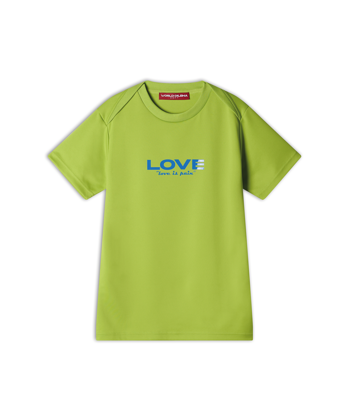 월드딜레마(WORLDDILEMA) LOVE PRINTING Shrunken Fit T-Shirts (Green)