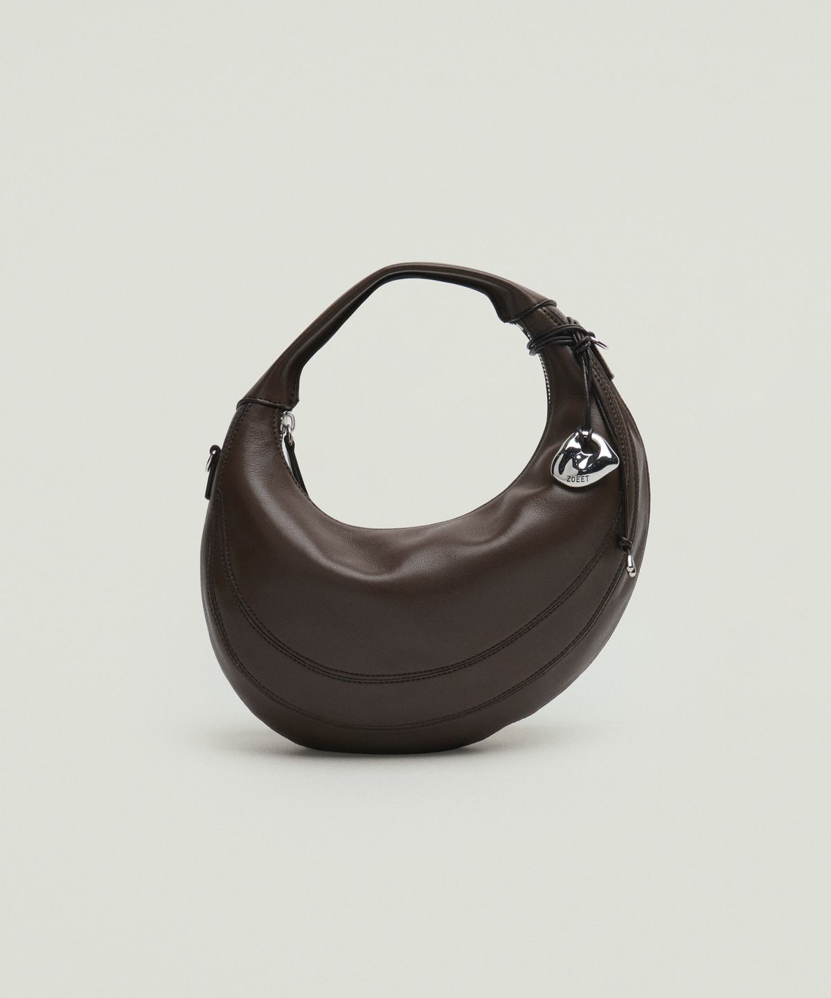 조에뜨(ZOEET) PEBBLE MINI TOTE LEATHER BAG (ESPRESSO)