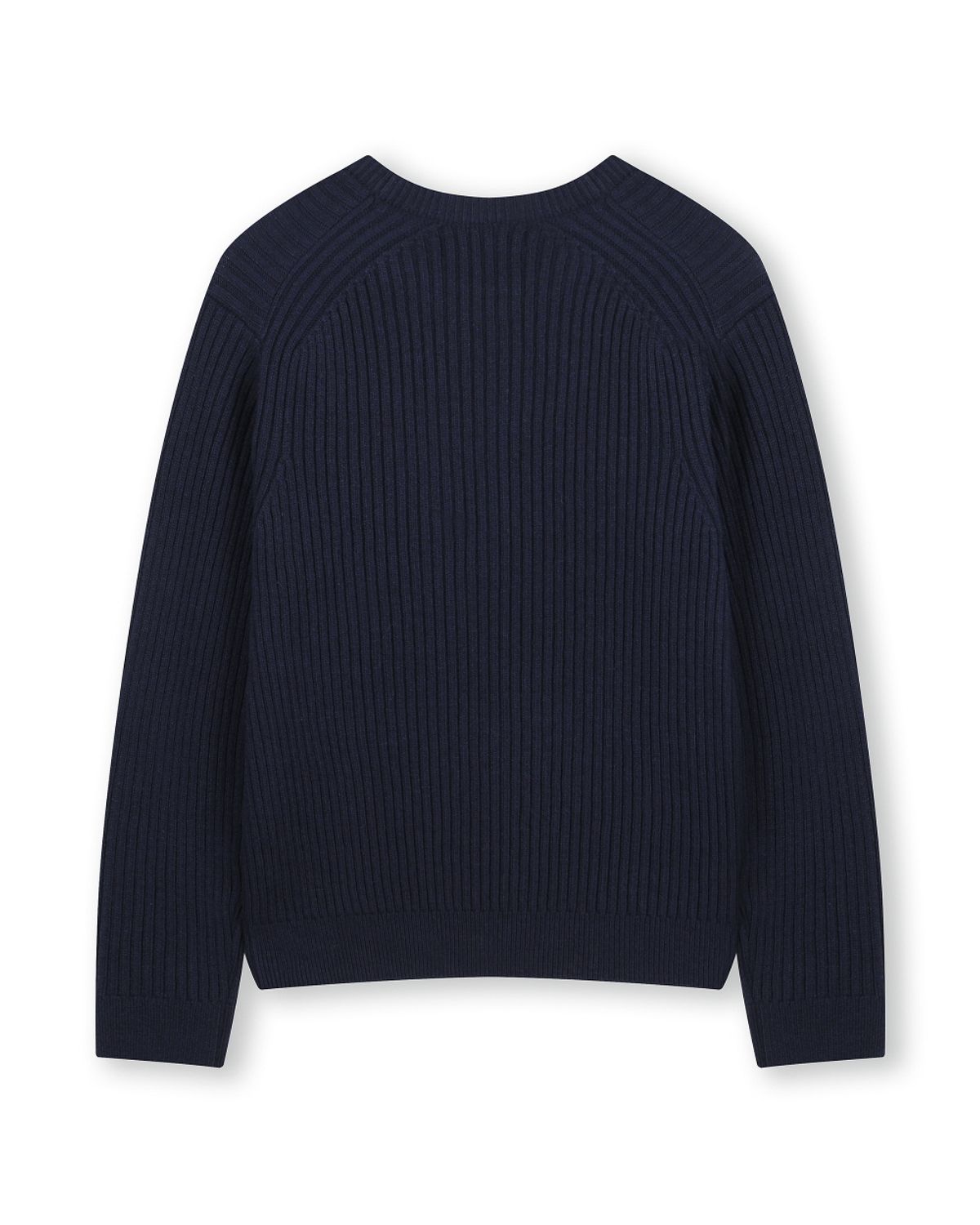 비슬로우(BESLOW) CASHMERE BLENDED SLIM FIT CREW NECK KNIT NAVY
