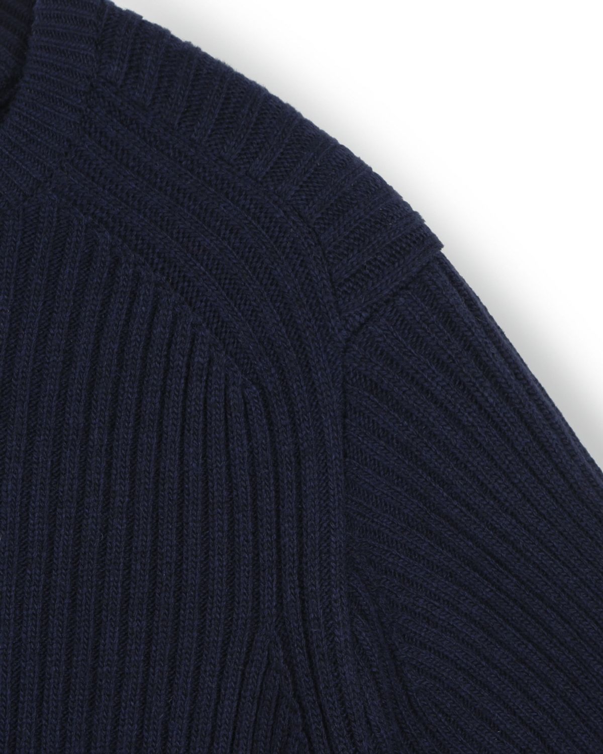 비슬로우(BESLOW) CASHMERE BLENDED SLIM FIT CREW NECK KNIT NAVY