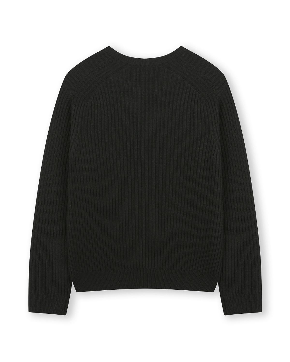 비슬로우(BESLOW) CASHMERE BLENDED SLIM FIT CREW NECK KNIT BLACK