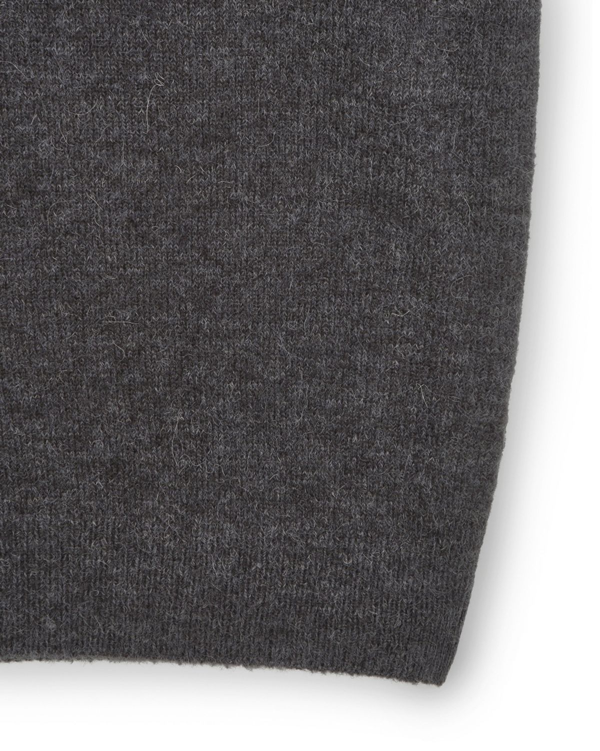 비슬로우(BESLOW) LAYERED COLLAR KNIT MELANGE CHARCOAL