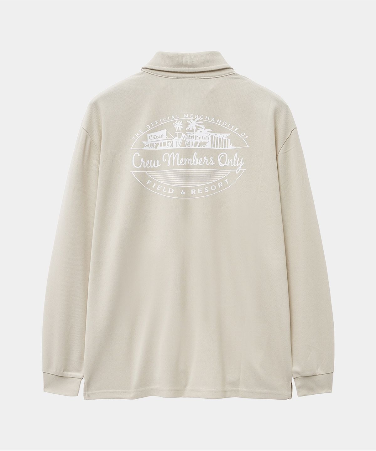 크루멤버스온리(CREW MEMBERS ONLY) RESORT LONG SLEEVE POLO BEIGE