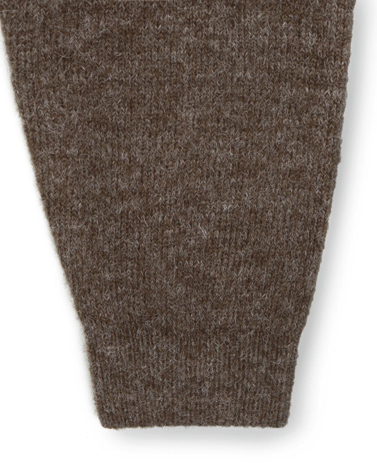 비슬로우(BESLOW) LAYERED COLLAR KNIT MELANGE BROWN
