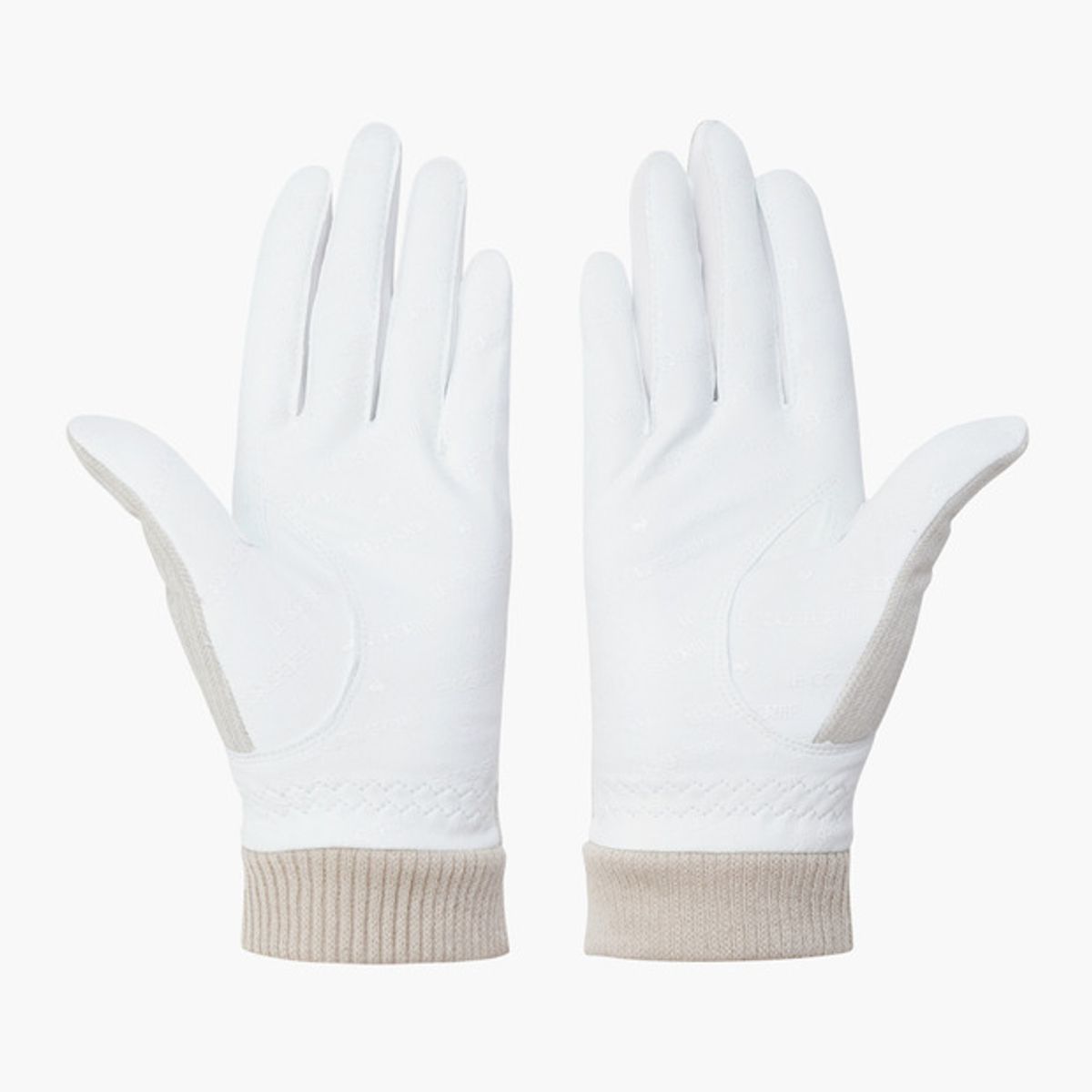 르꼬끄 골프(LECOQ GOLF) 여성 기모 플리스 양손 장갑 (GQ322LGL91)