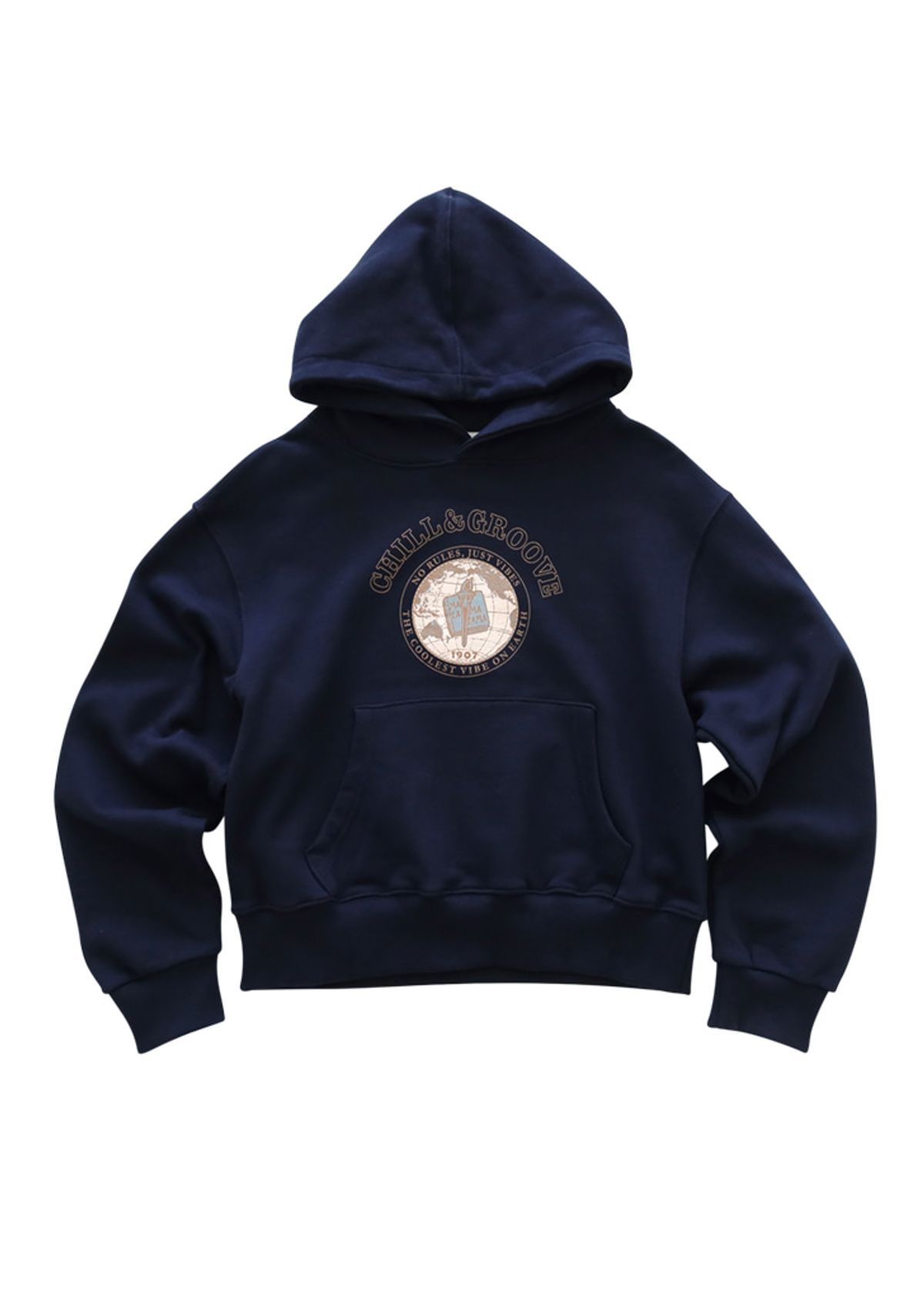 꺄르르르(KKRRRRR) Vibe hoody / navy