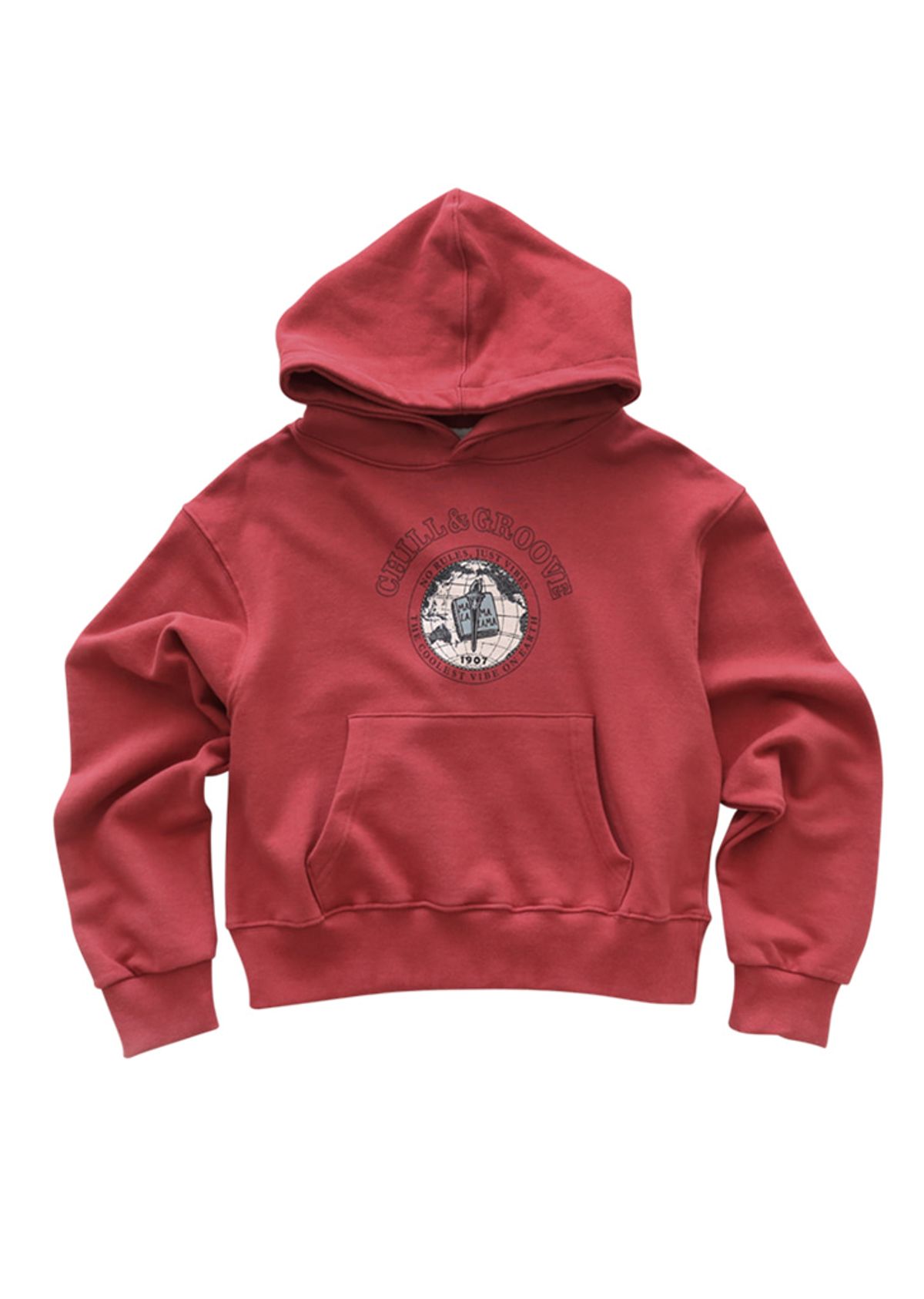 꺄르르르(KKRRRRR) Vibe hoody / red