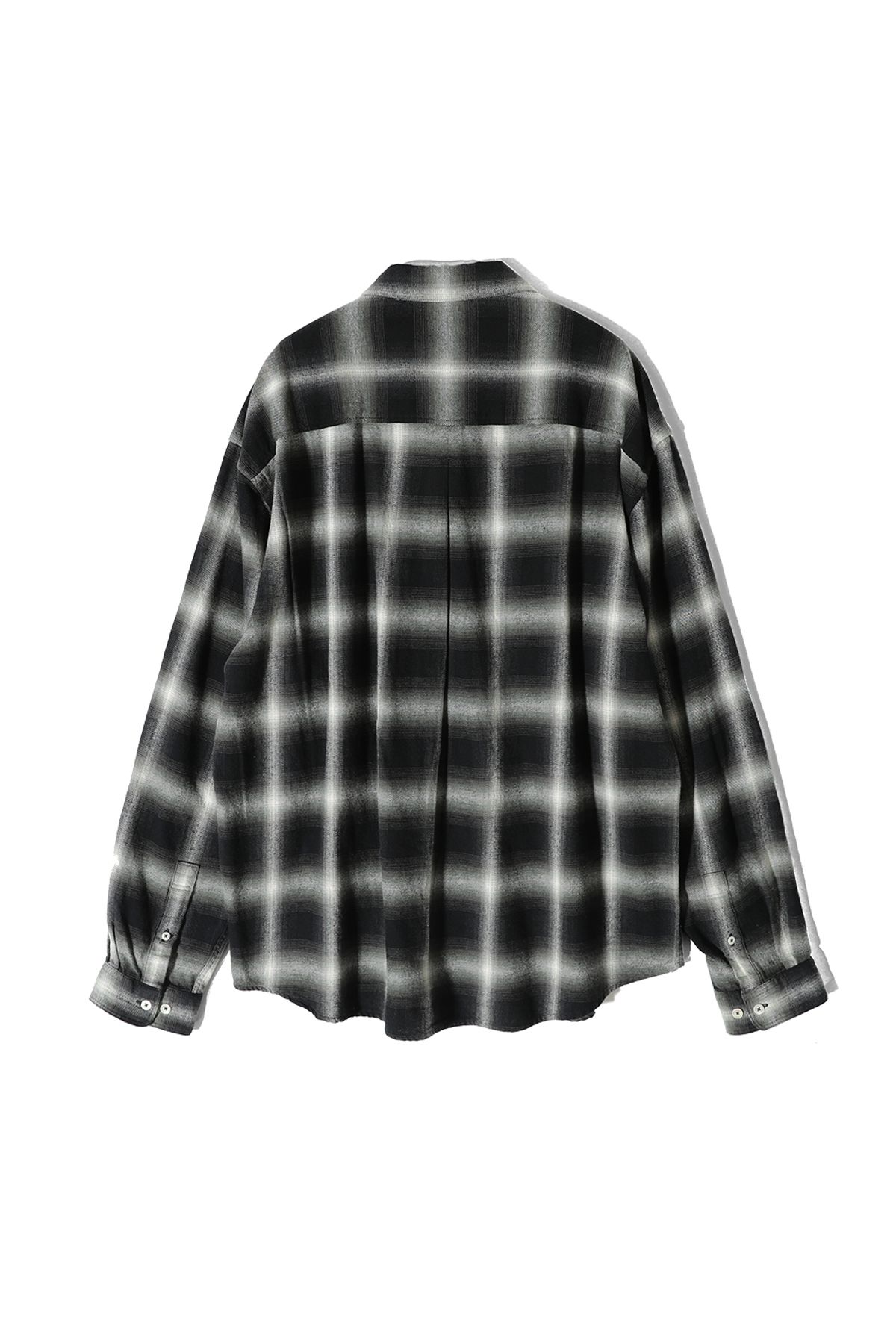 홀리선(HORLISUN) Madison Ombre Check Shirt Green