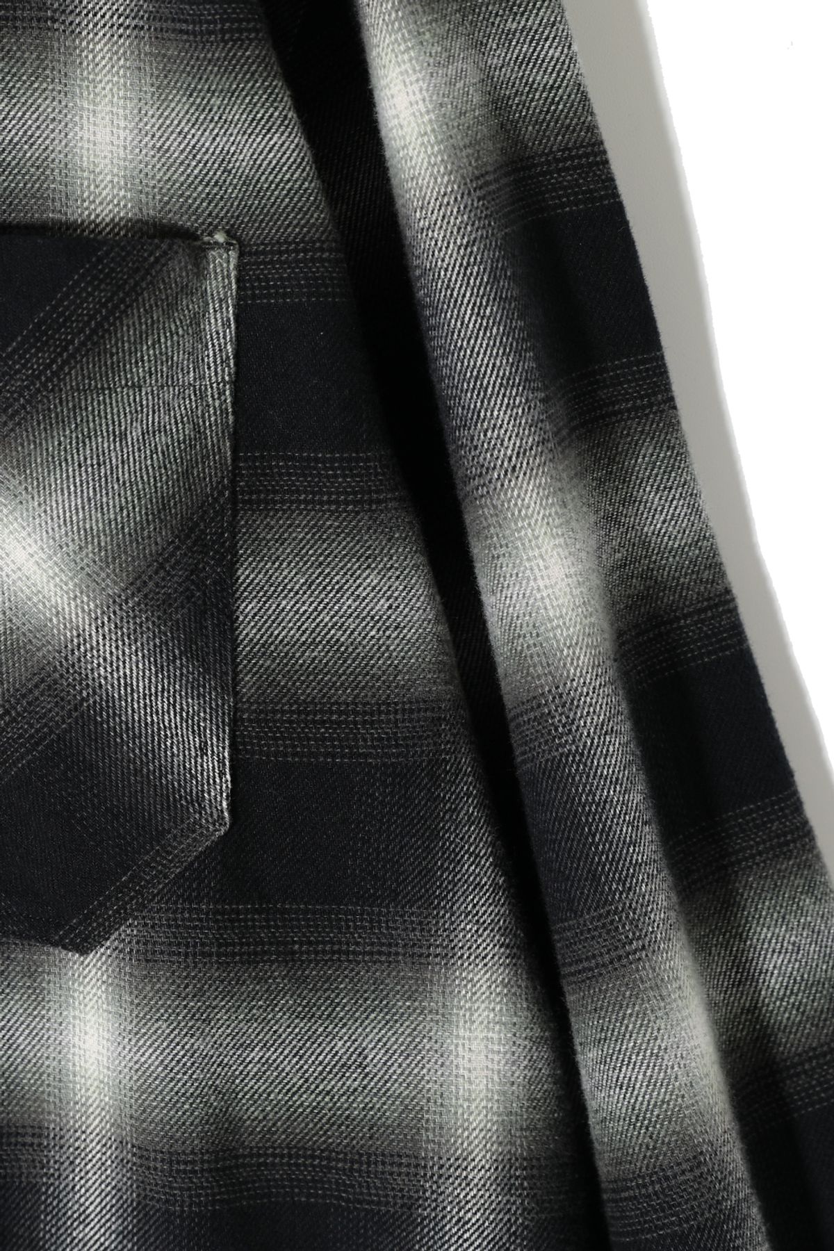 홀리선(HORLISUN) Madison Ombre Check Shirt Green