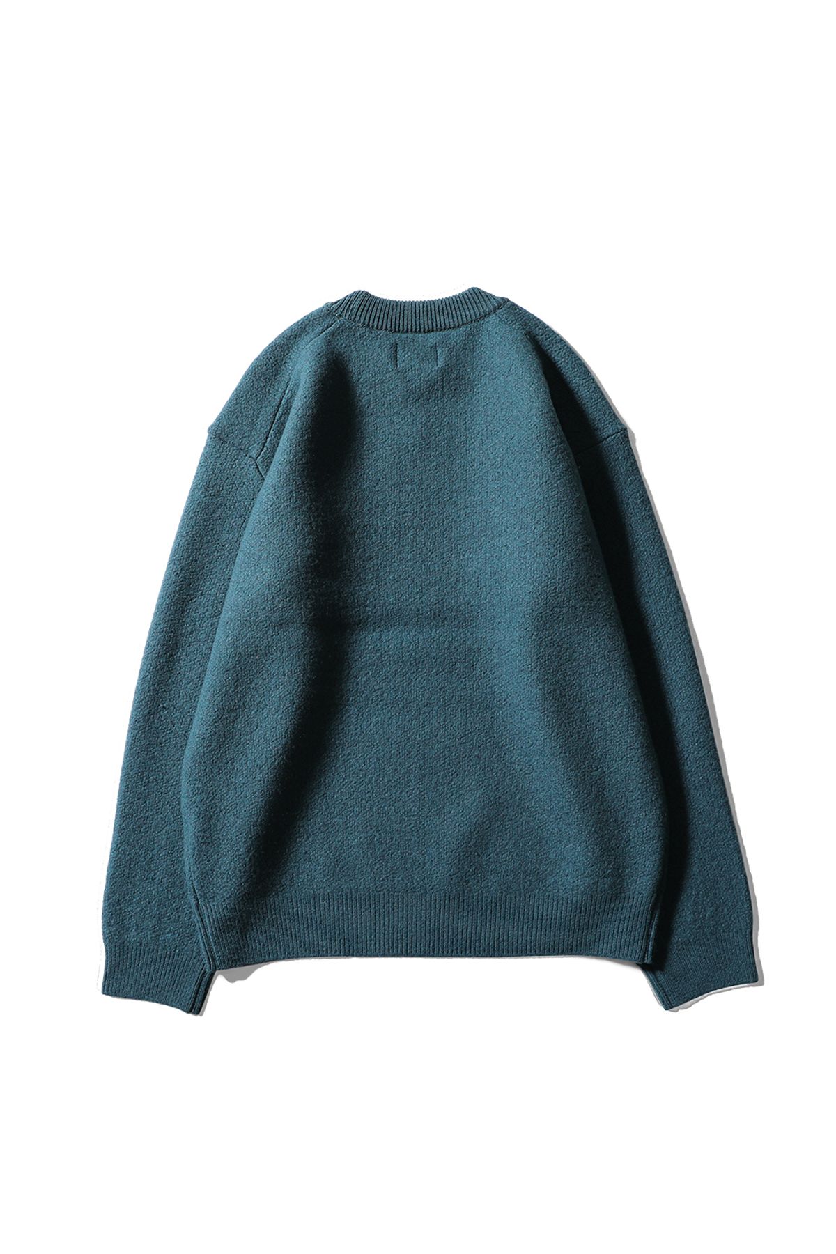 홀리선(HORLISUN) Northyork Boiled Wool Crewneck Knit Evergreen