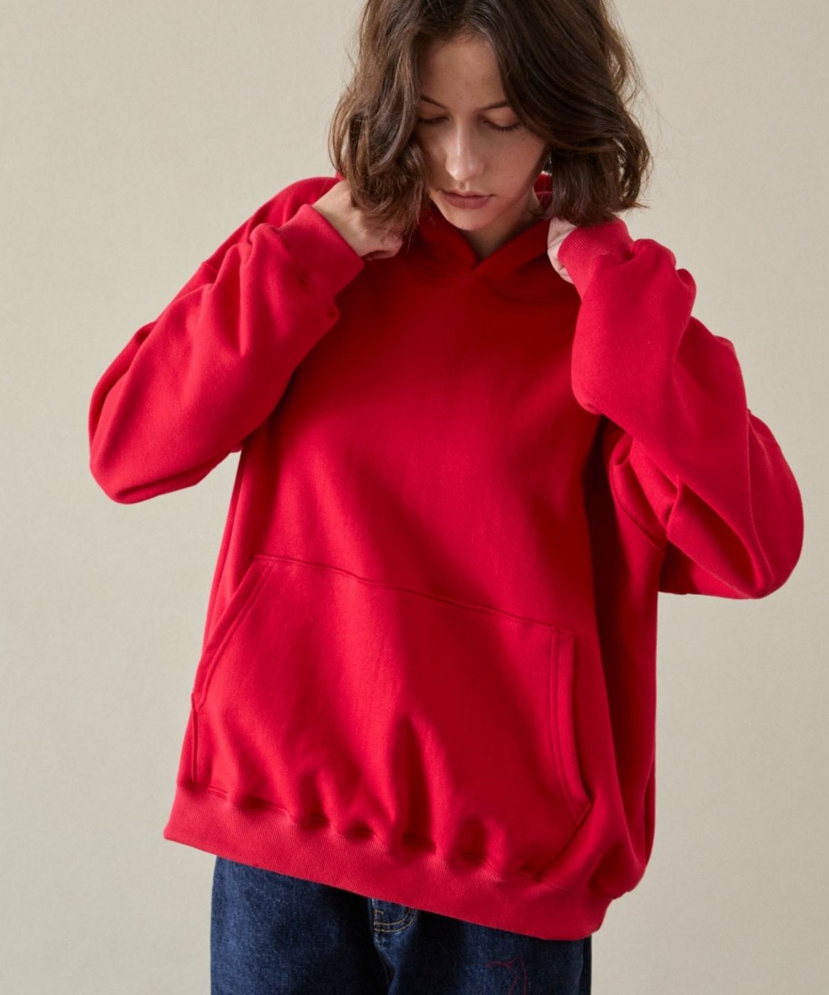 위오이(WIOE) Wioe Heart Hoodie_Red