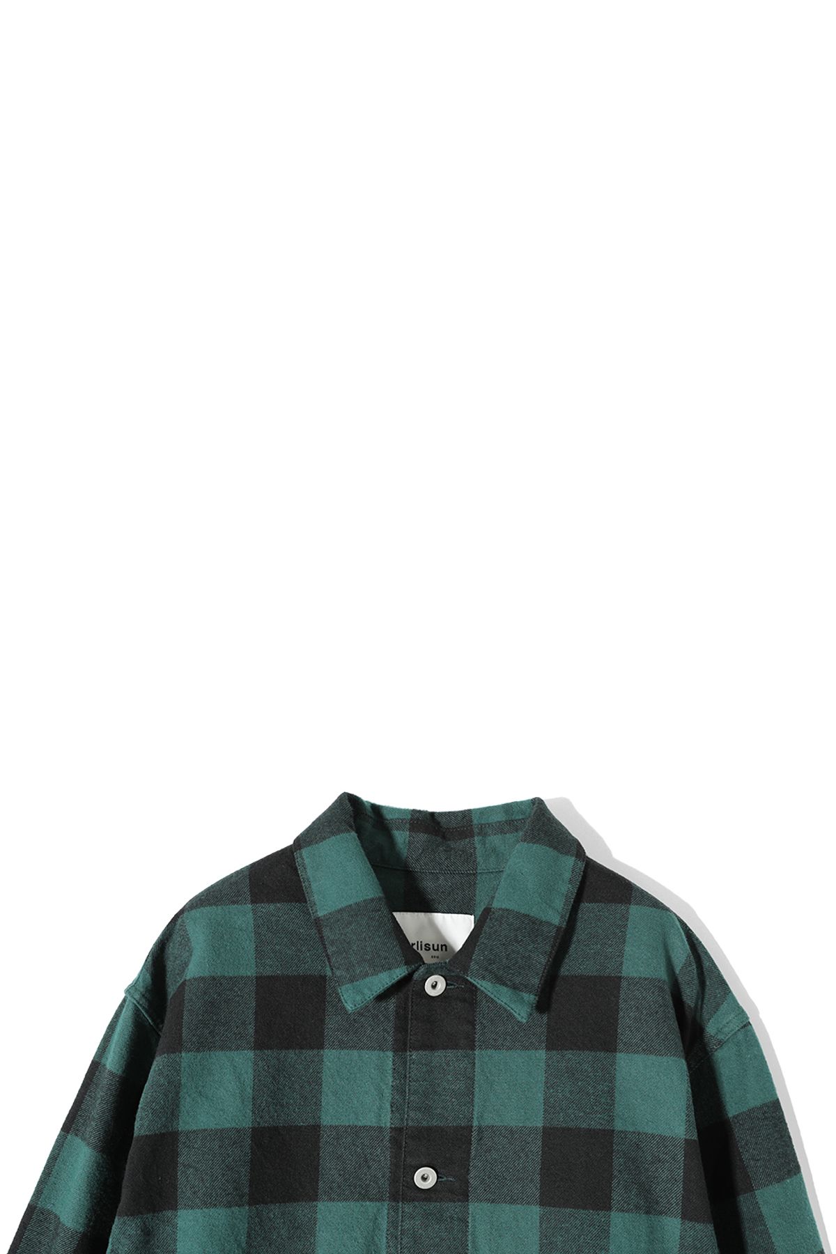 홀리선(HORLISUN) Liverty Buffalo Check Trucker Jacket Green