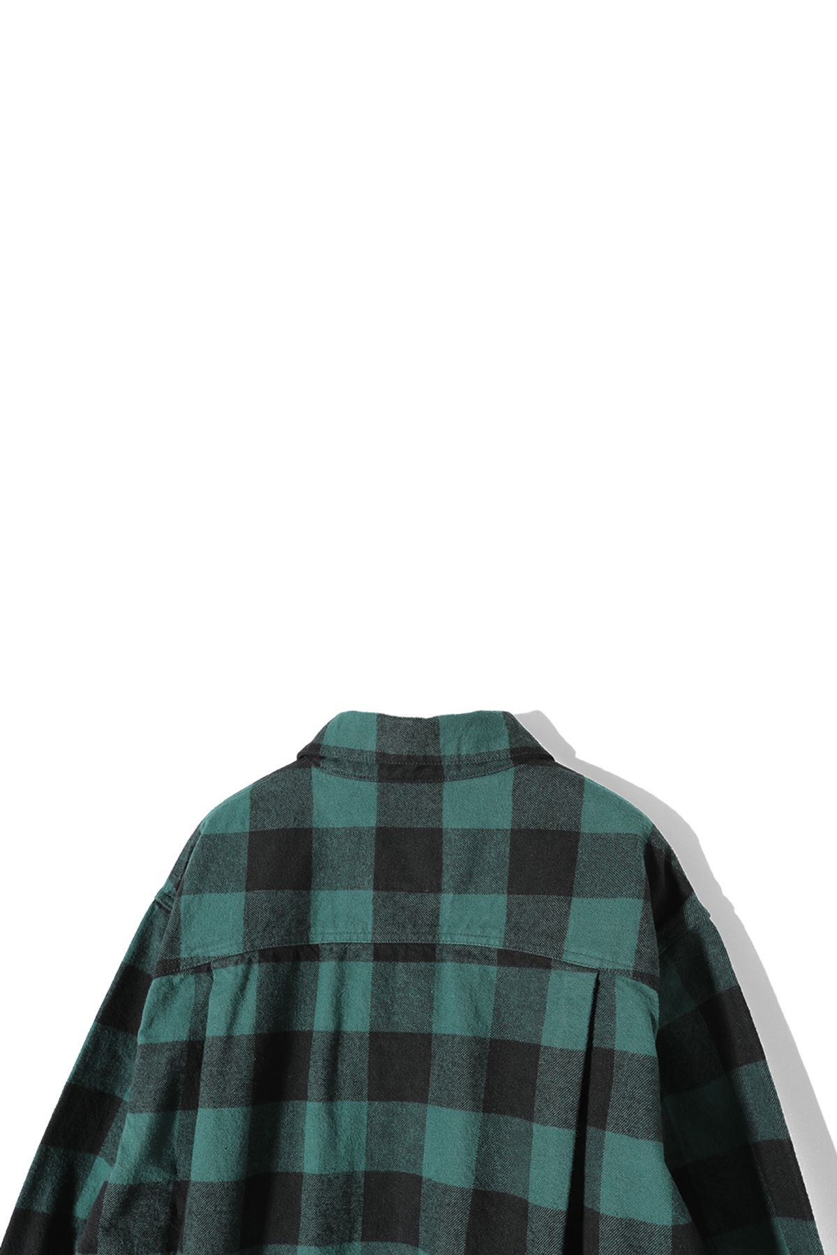 홀리선(HORLISUN) Liverty Buffalo Check Trucker Jacket Green
