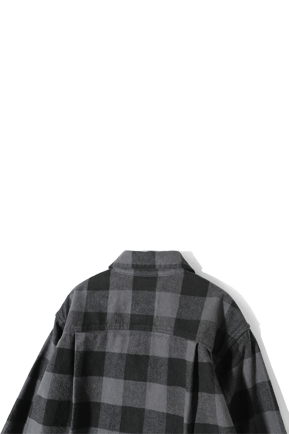 홀리선(HORLISUN) Liverty Buffalo Check Trucker Jacket Charcoal
