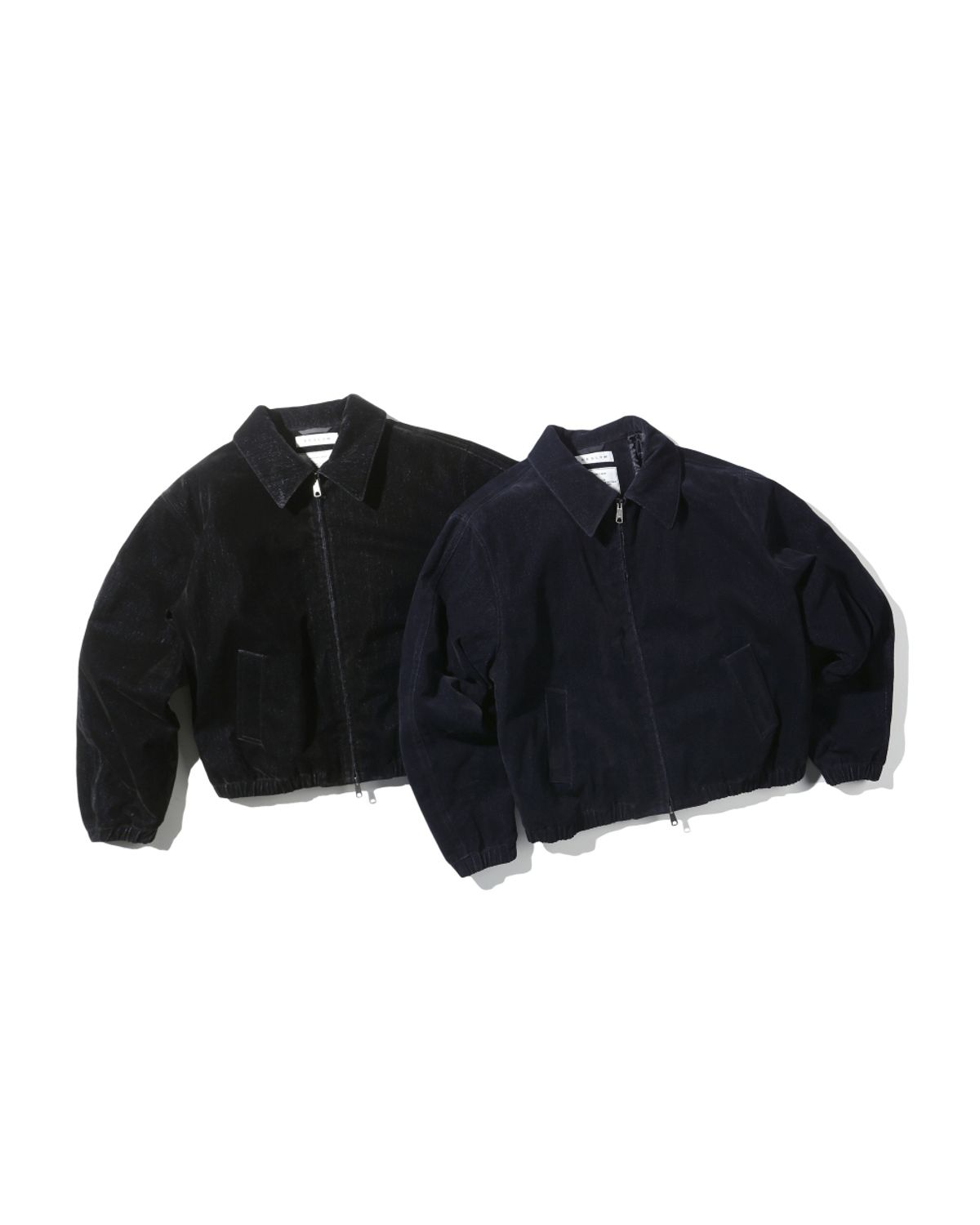 비슬로우(BESLOW) VELVET DENIM PADDED BLOUSON INDIGO