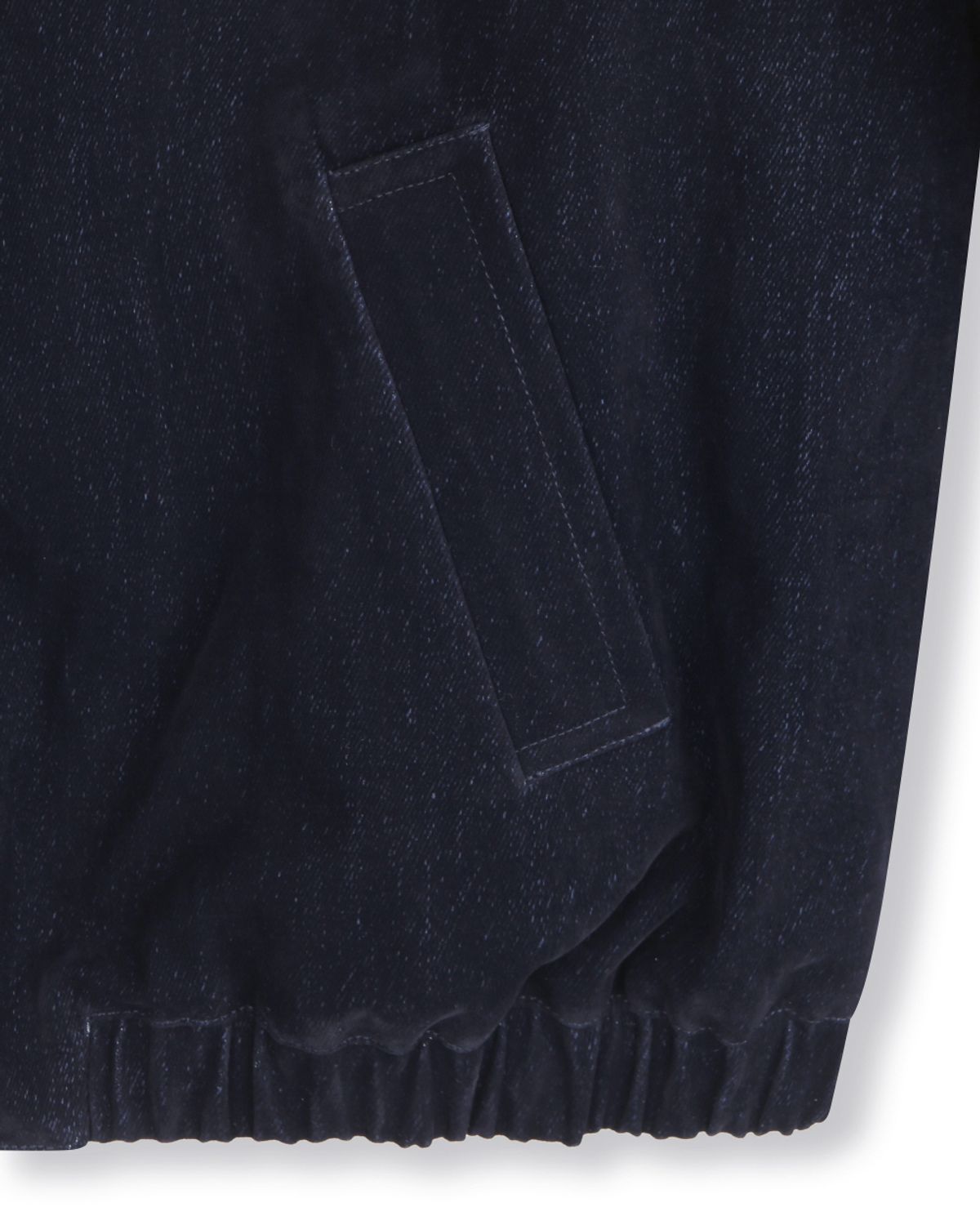 비슬로우(BESLOW) VELVET DENIM PADDED BLOUSON INDIGO