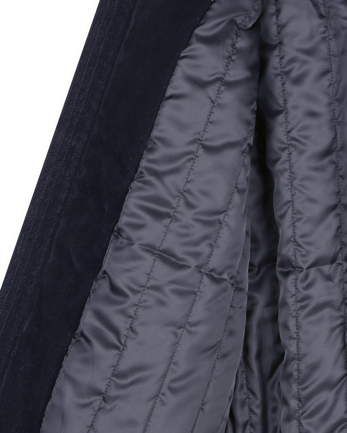 비슬로우(BESLOW) VELVET DENIM PADDED BLOUSON INDIGO