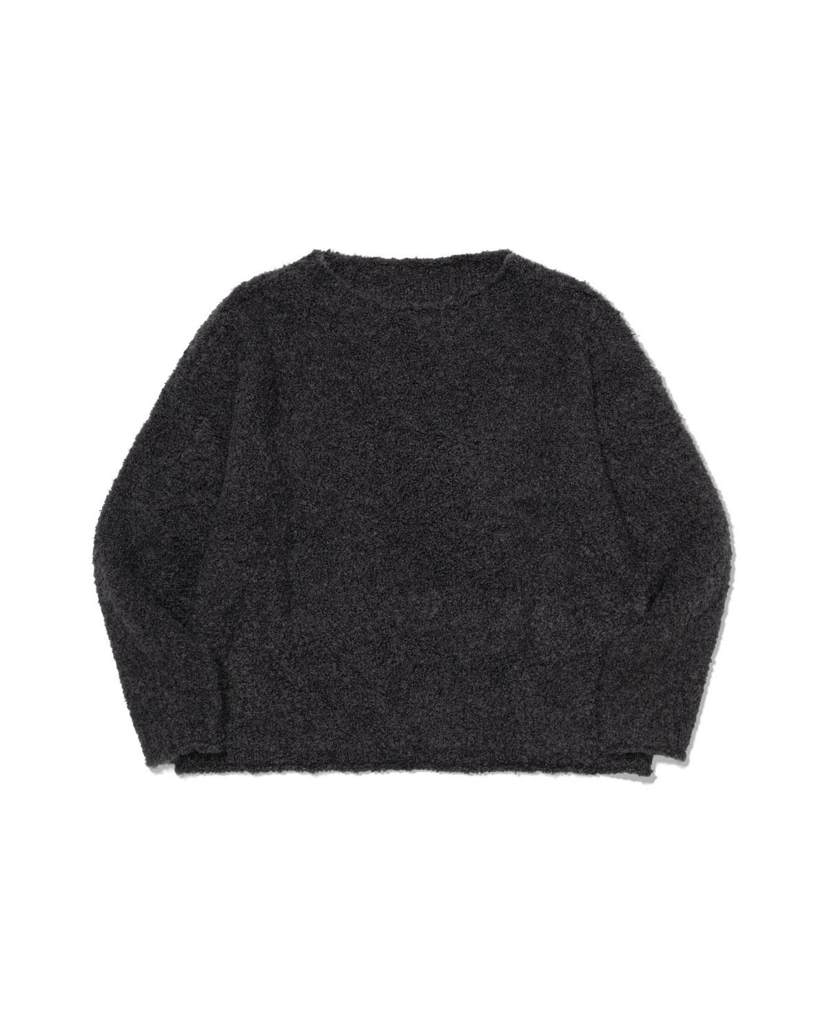 모아(MOAA) Bouclé Knit Pullover (CHARCOAL)