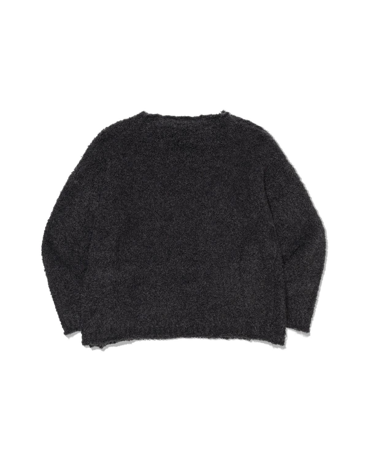 모아(MOAA) Bouclé Knit Pullover (CHARCOAL)