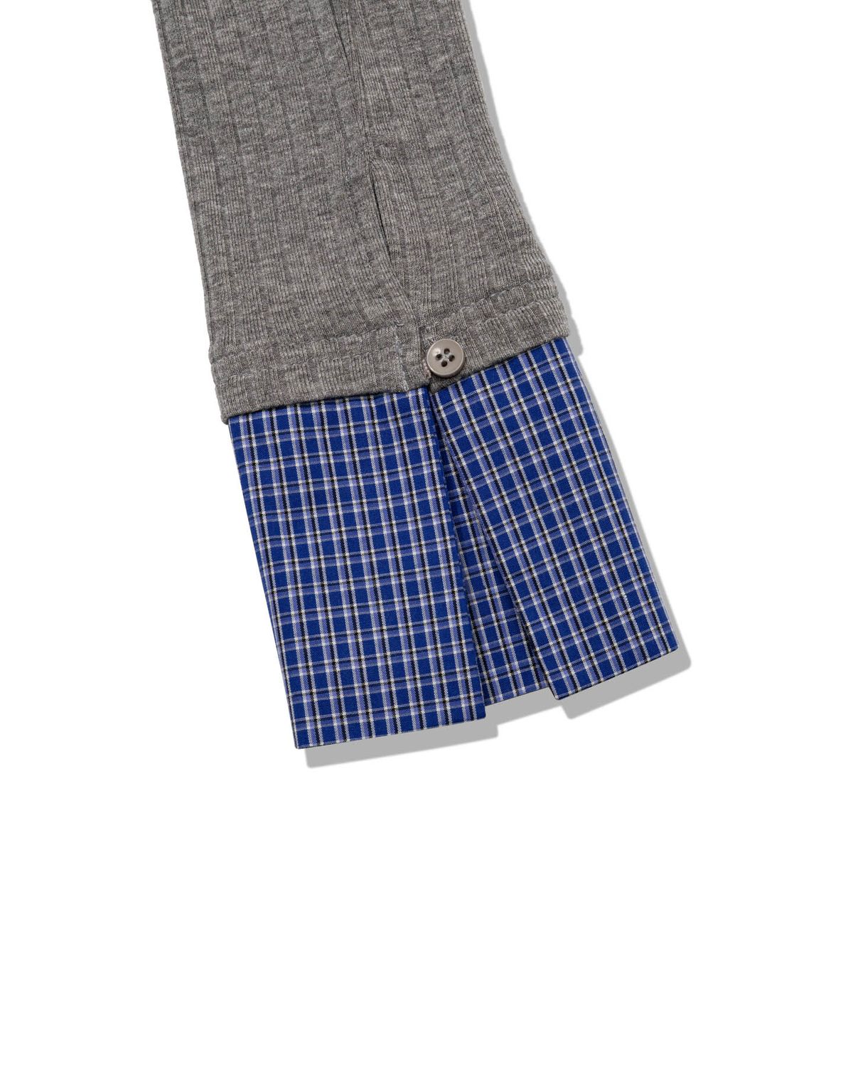 모아(MOAA) Dual Trim Shirt Cardigan (GRAY)