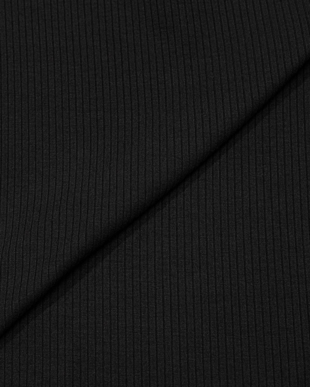 모아(MOAA) Button Line Rib Top (BLACK)