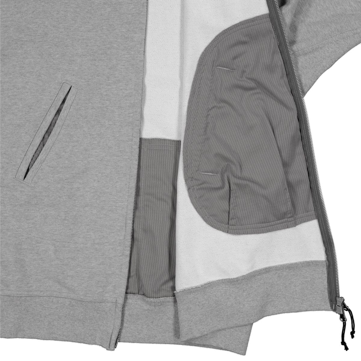 휴머러스 어카운트(HUMOROUS ACCOUNT) THERMAL ZIP-UP HOODIE / MELANGE GRAY