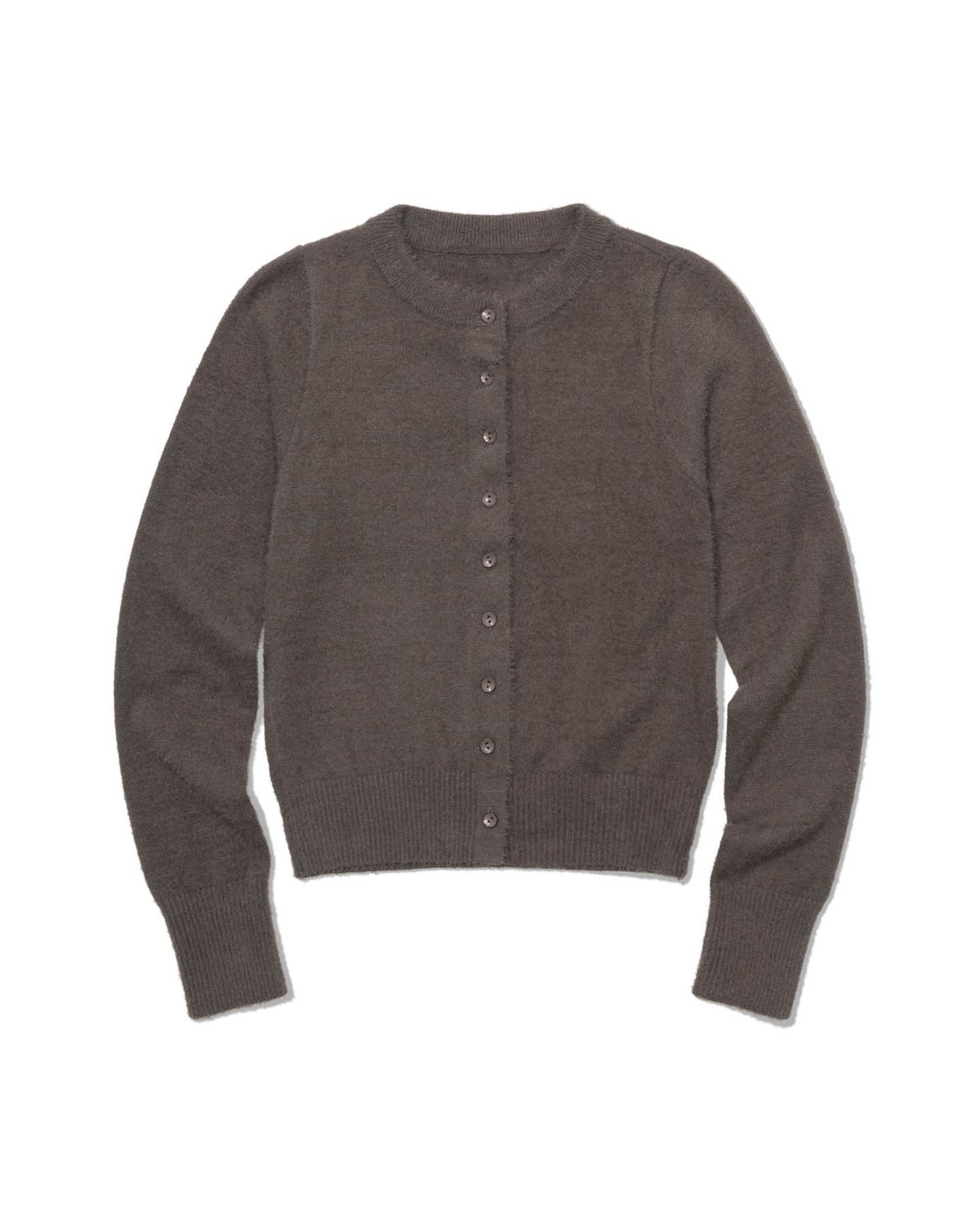 모아(MOAA) Soft Fuzzy Knit Cardigan (BEIGE)
