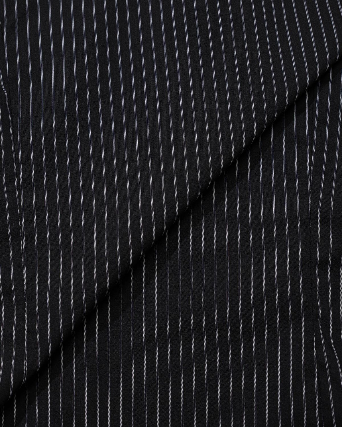 모아(MOAA) Stripe Gather Shirt (BLACK)