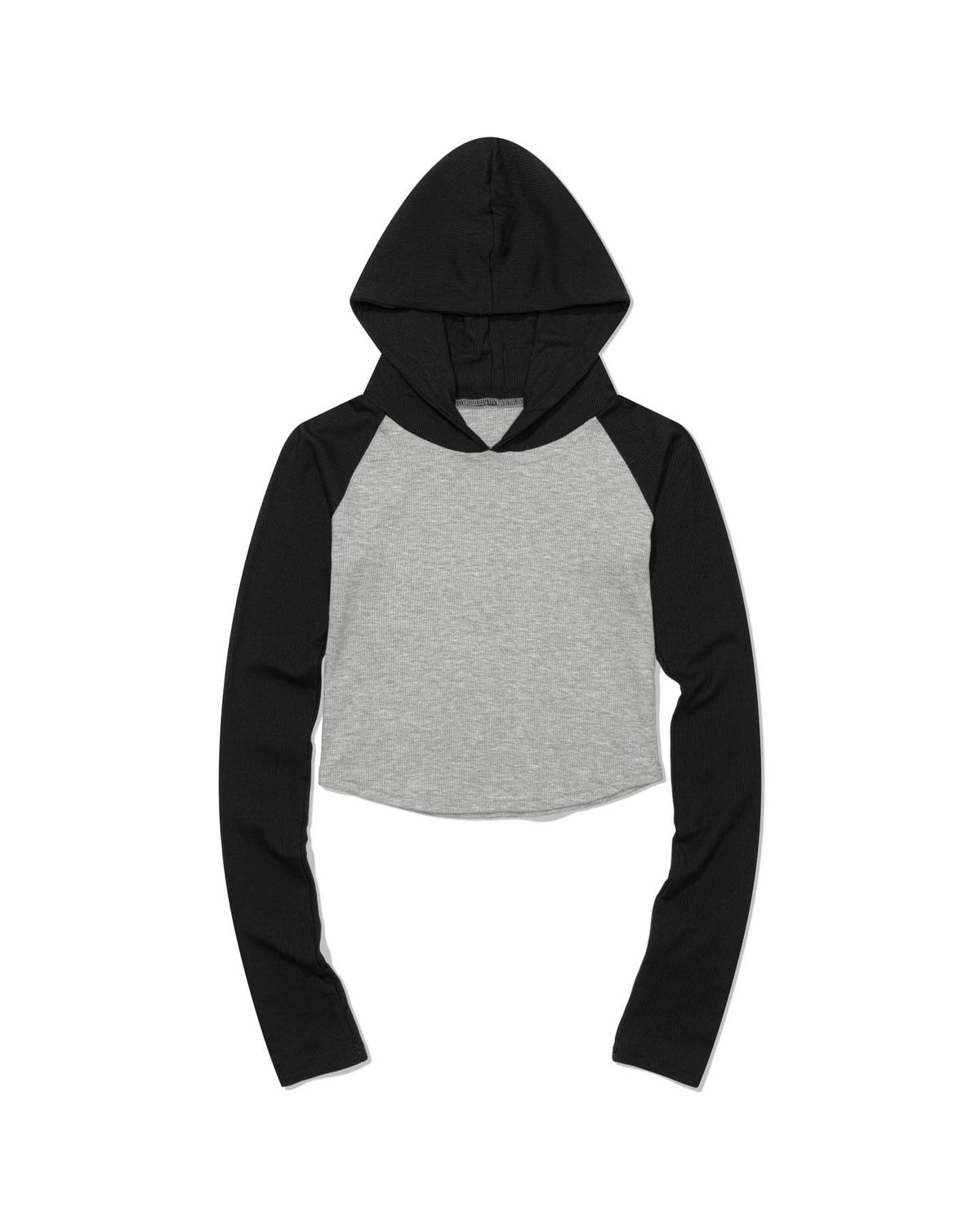 모아(MOAA) Dual Tone Raglan Hoodie (BLACK)