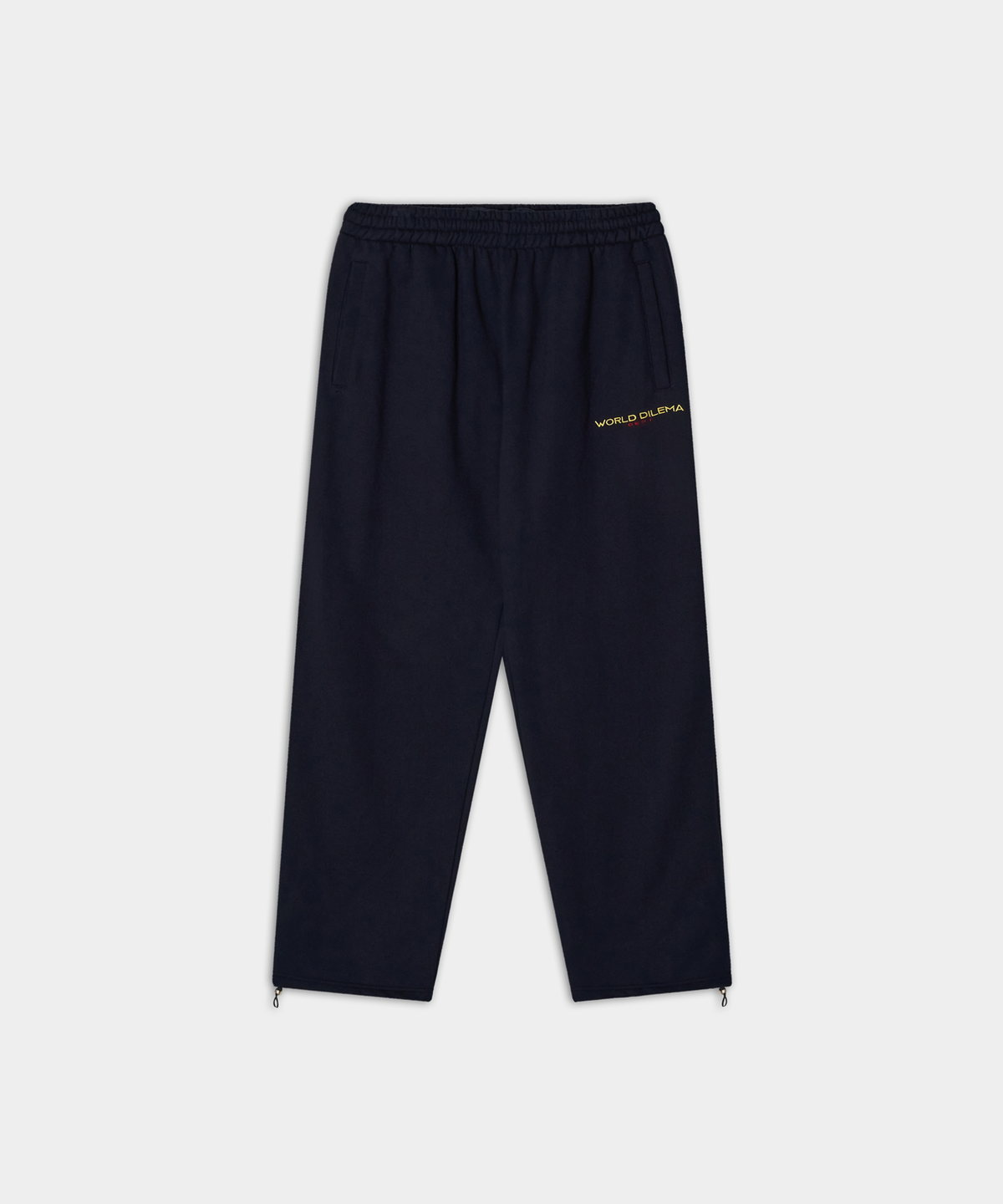 월드딜레마(WORLDDILEMA) WORLD DILEMA DEPT Embroidery Sweat Pants (Navy)