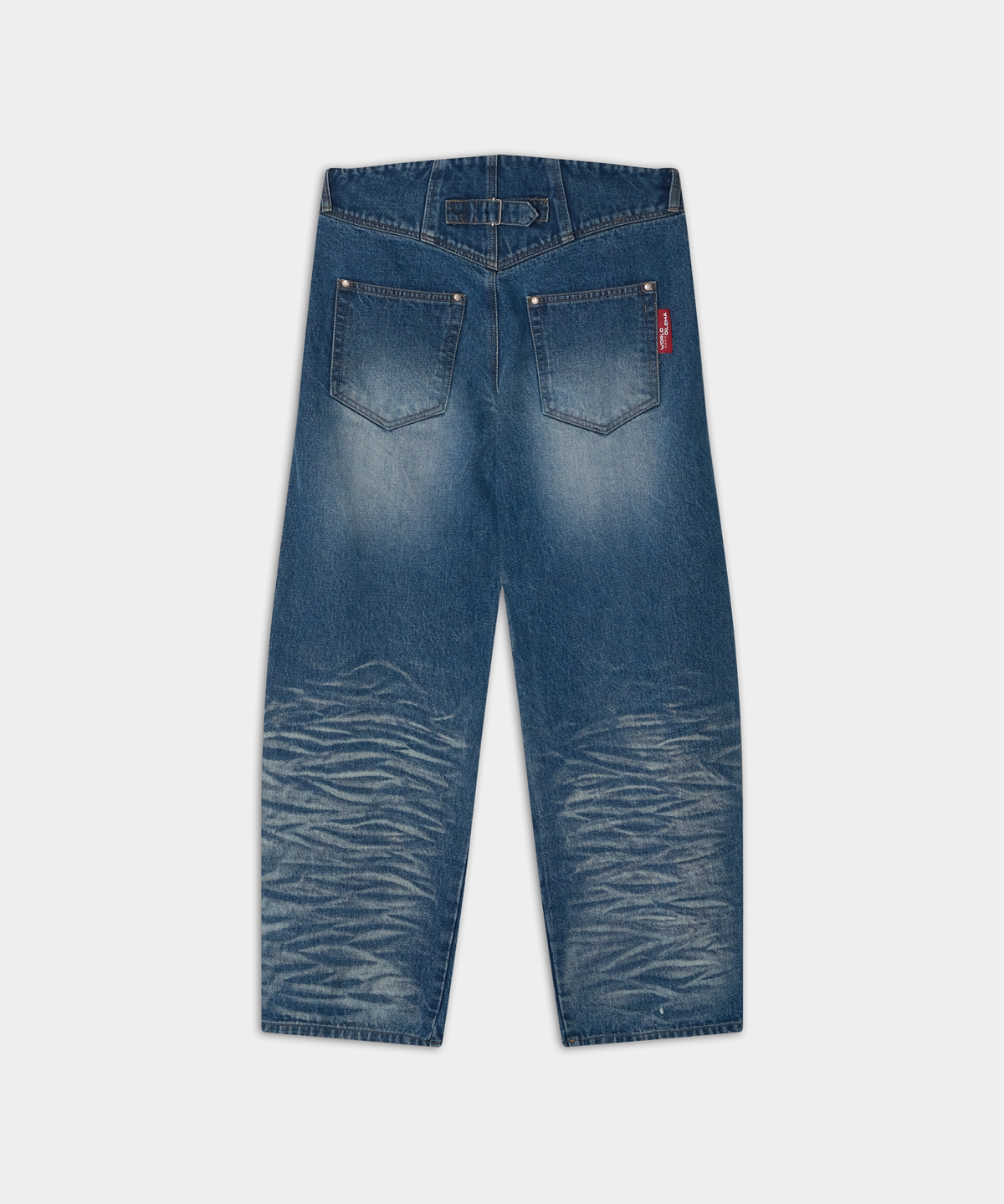 월드딜레마(WORLDDILEMA) Low Extra Wide Washing Denim (Blue)