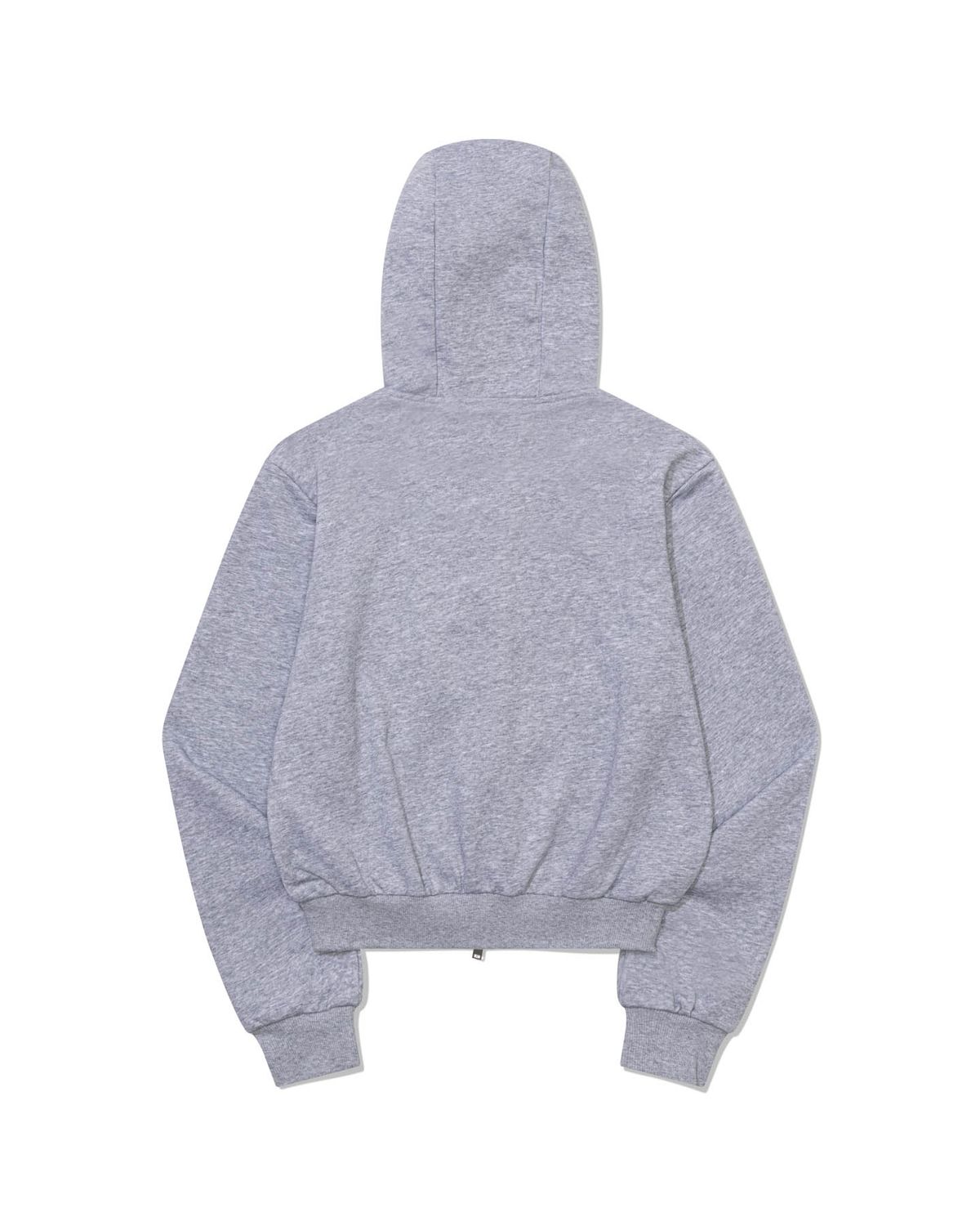 모아(MOAA) Cropped Zip Hoodie (GRAY)