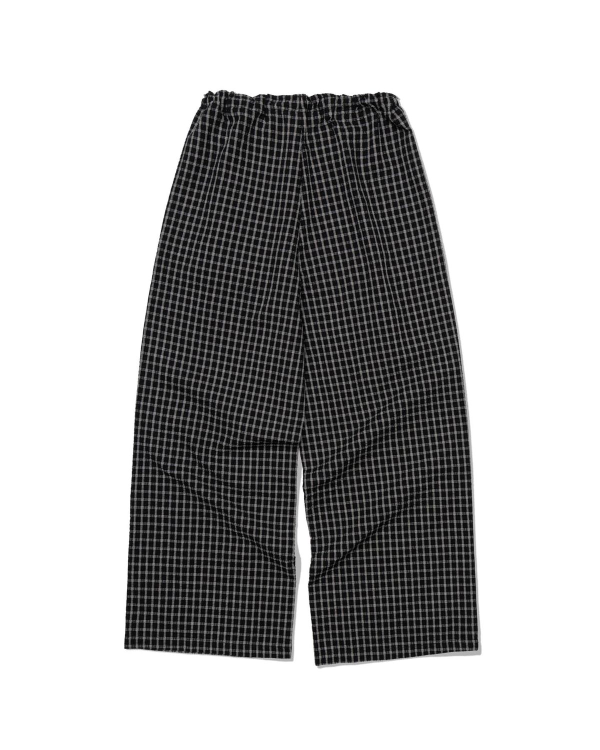 모아(MOAA) CHECKED LOUNGE PANTS (BLACK)