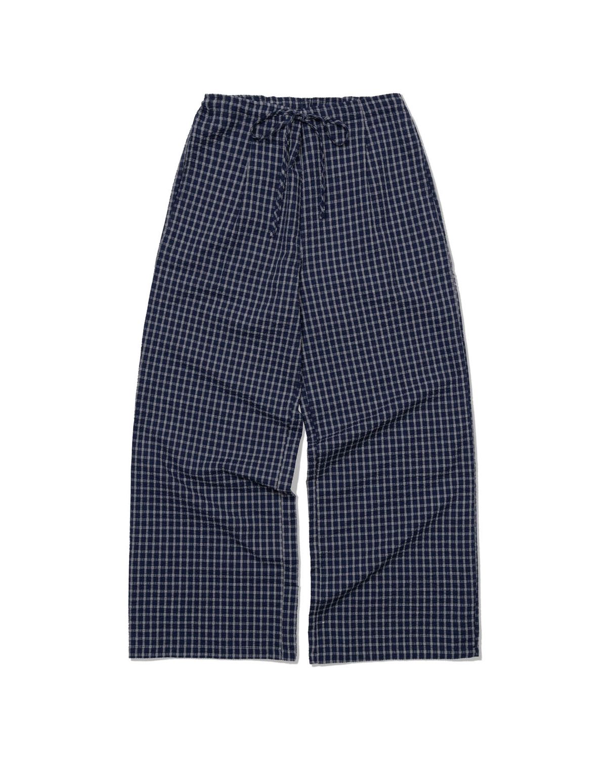 모아(MOAA) CHECKED LOUNGE PANTS (NAVY)