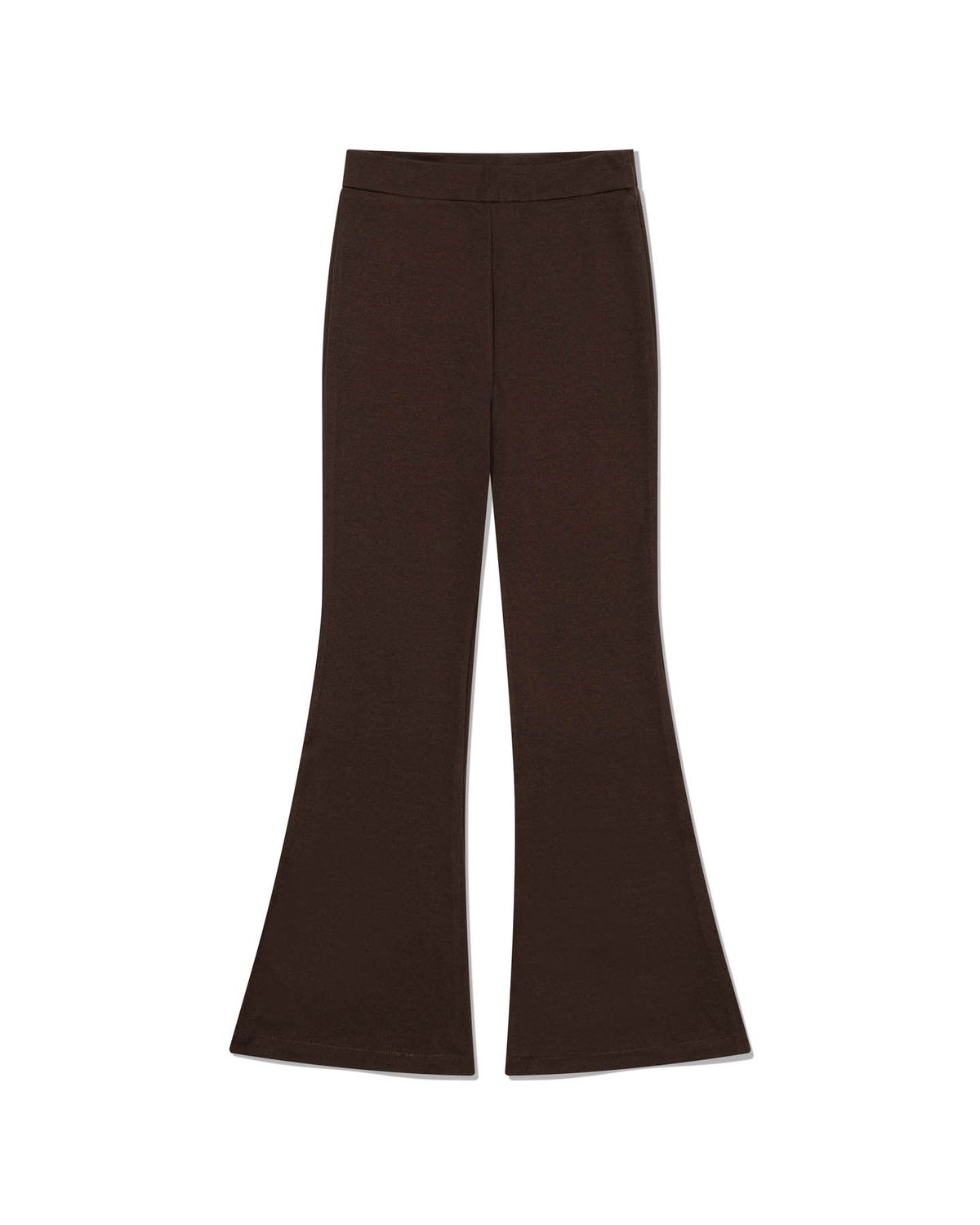 모아(MOAA) Hidden Zip Flare Pants (BROWN)