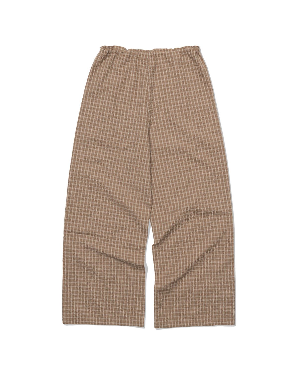 모아(MOAA) CHECKED LOUNGE PANTS (BEIGE)