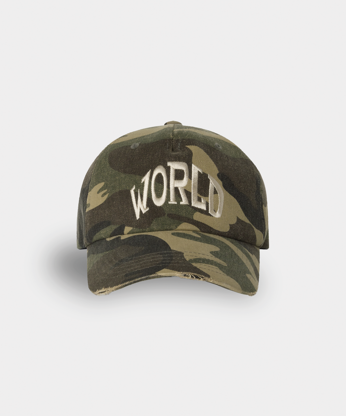 월드딜레마(WORLDDILEMA) WORLD Embroidery Cap (Camo)