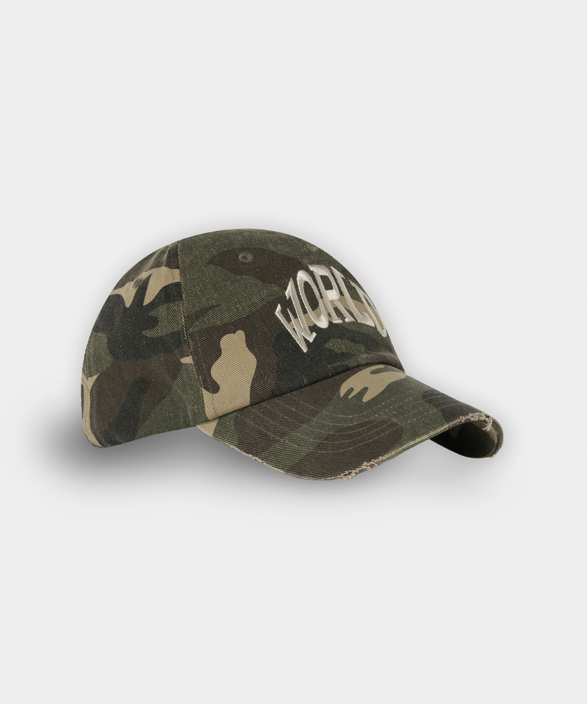 월드딜레마(WORLDDILEMA) WORLD Embroidery Cap (Camo)