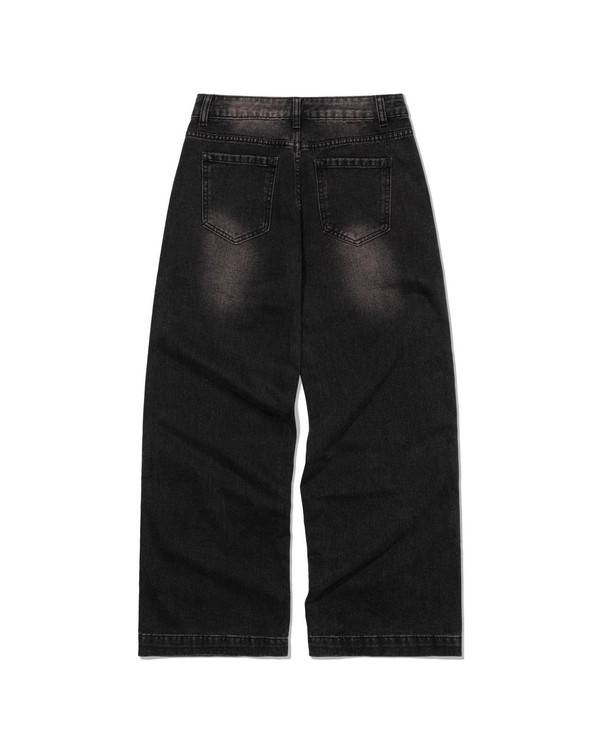 모아(MOAA) Sand fade Wide Jeans (BLACK)