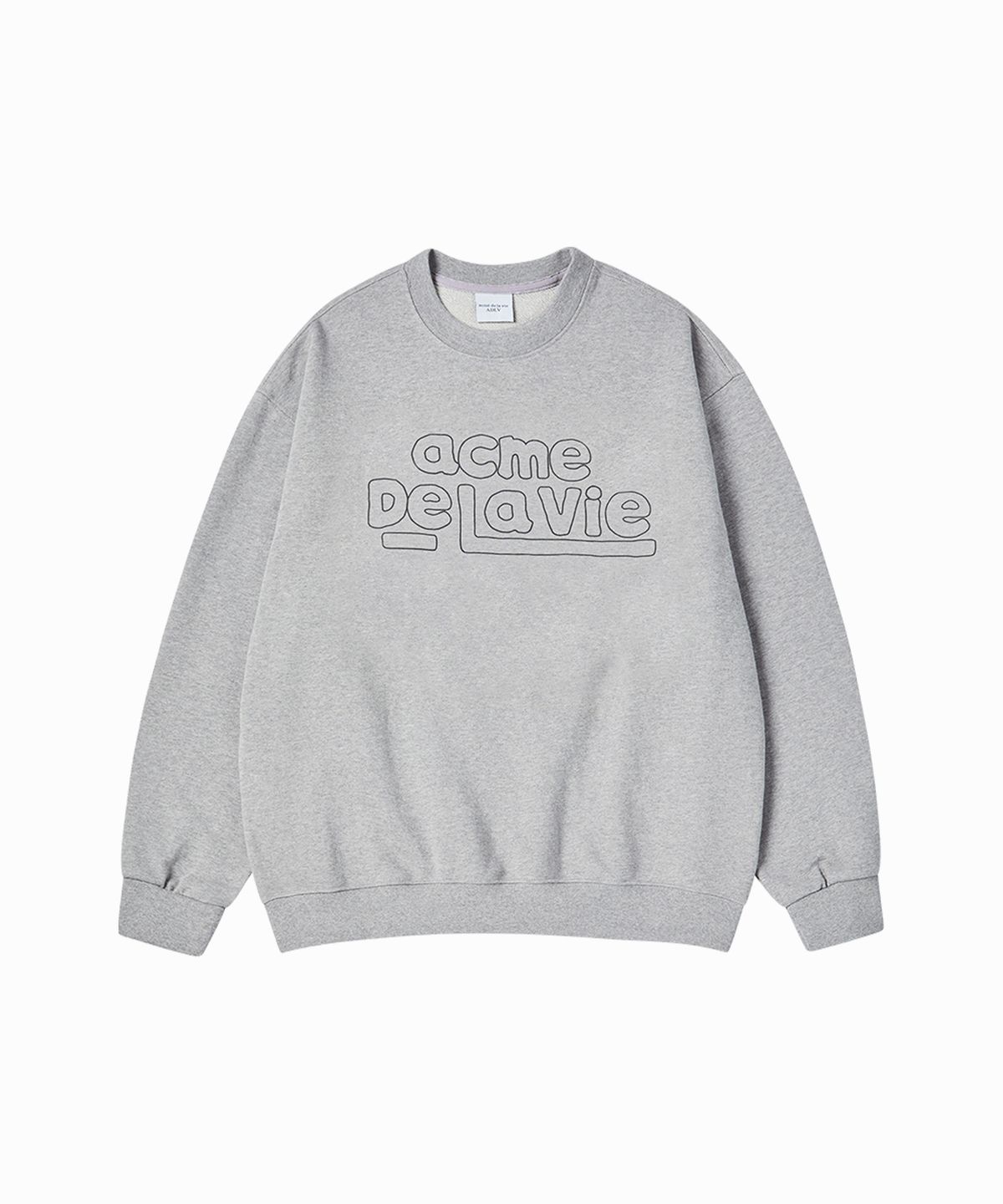아크메드라비(ACME DE LA VIE) SIMPLE BORDER LINE NAPPING SWEATSHIRT (2 COLOR)
