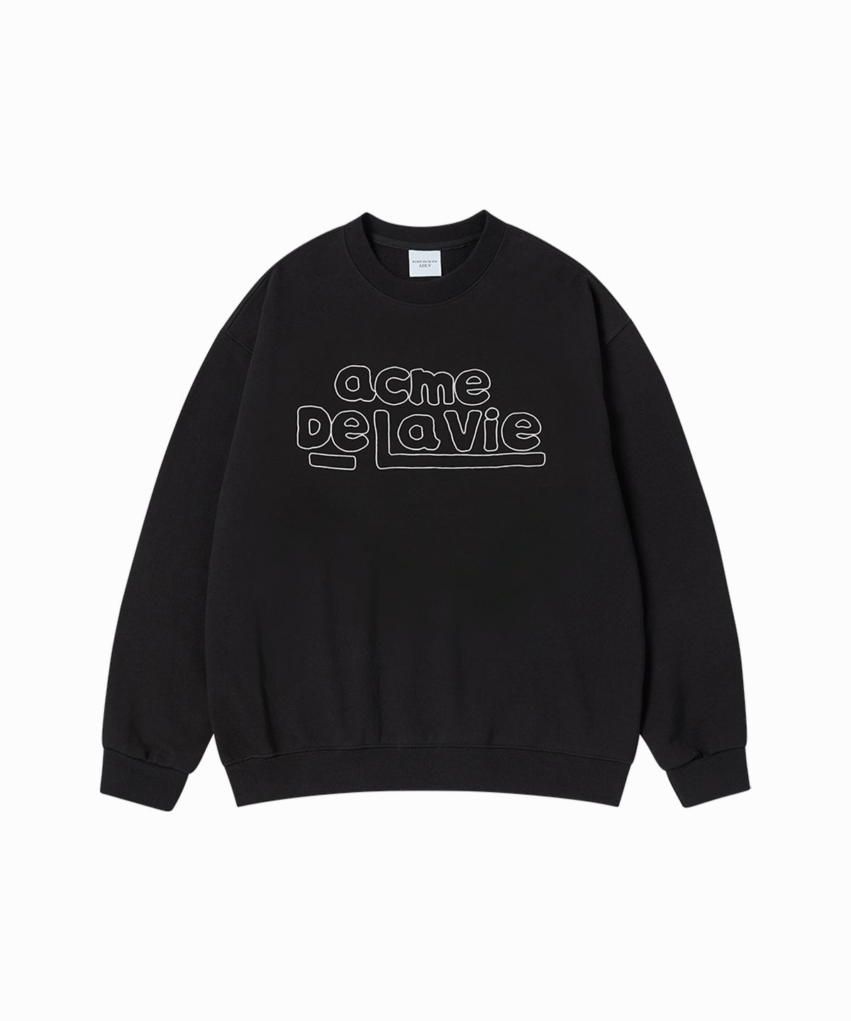 아크메드라비(ACME DE LA VIE) SIMPLE BORDER LINE NAPPING SWEATSHIRT (2 COLOR)
