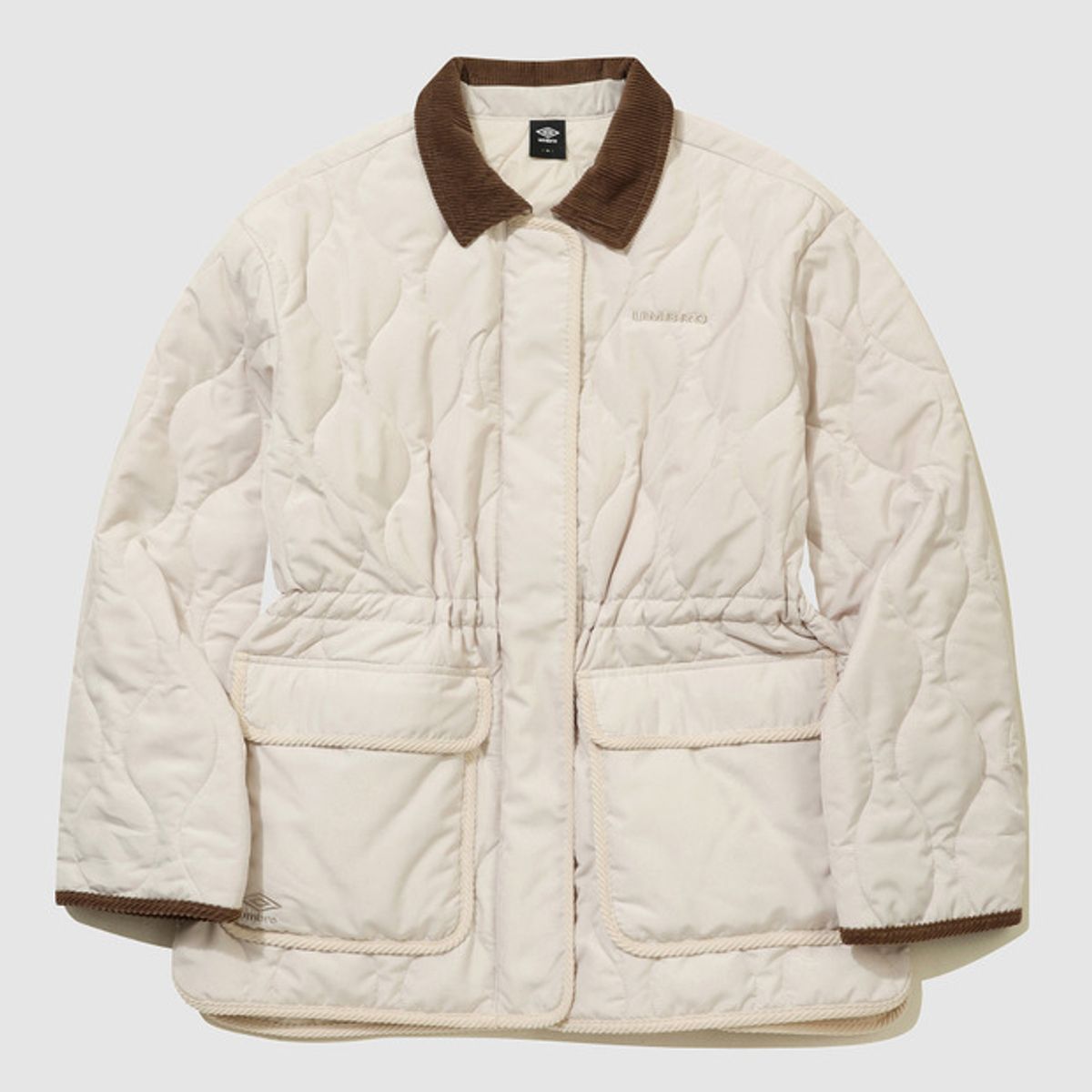 엄브로(UMBRO) 우먼스 카라형 중힙 패딩 자켓 베이지(UQ322CPJ94)