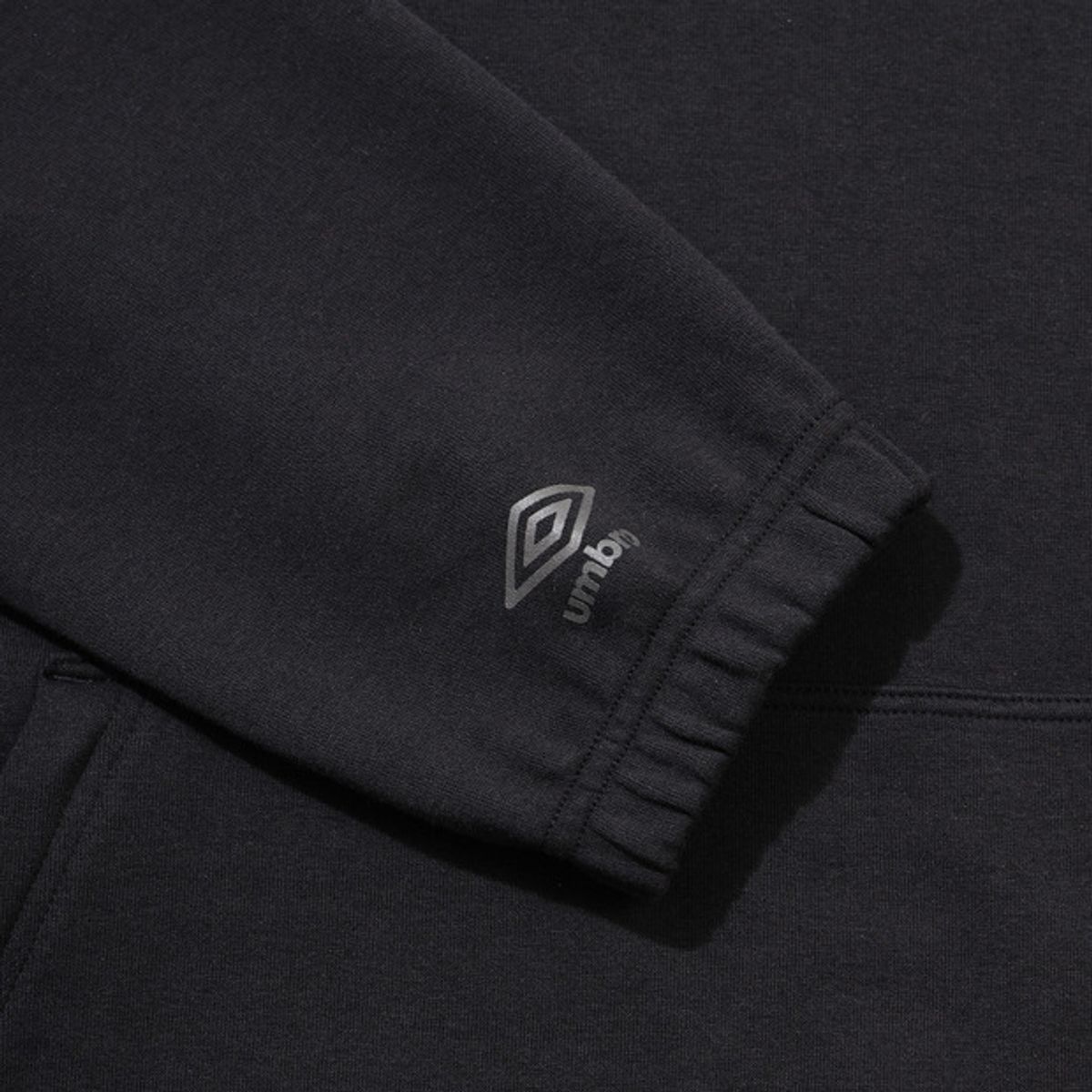 엄브로(UMBRO) 나이트런 하이브리드 후드 하프 집업 블랙(UQ321SHD91)