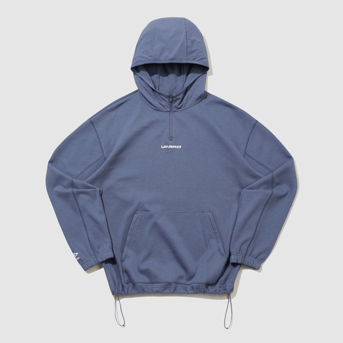 엄브로(UMBRO) 나이트런 하이브리드 후드 하프 집업 블루(UQ321SHD91)
