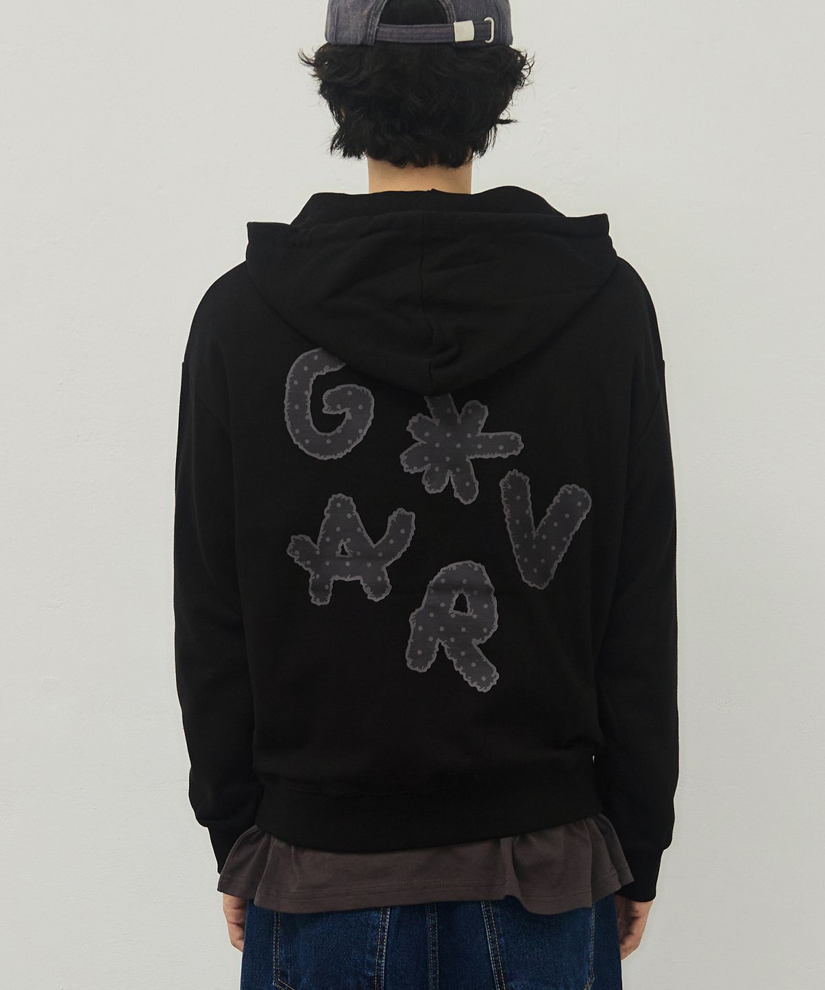 그레이버(GRAVER) [UNISEX]DOTS GRAV 후드집업_2color