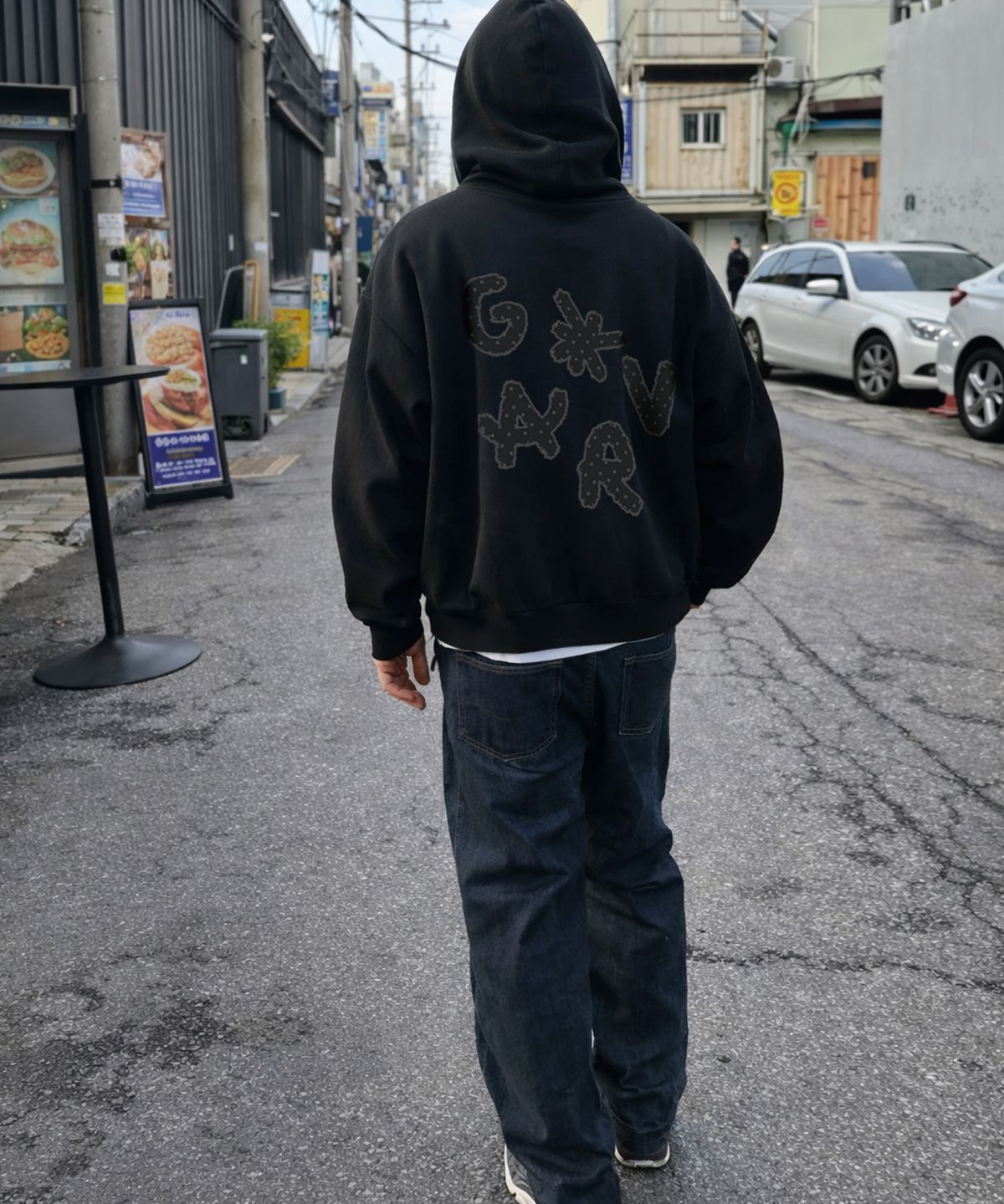 그레이버(GRAVER) [UNISEX]DOTS GRAV 후드집업_2color