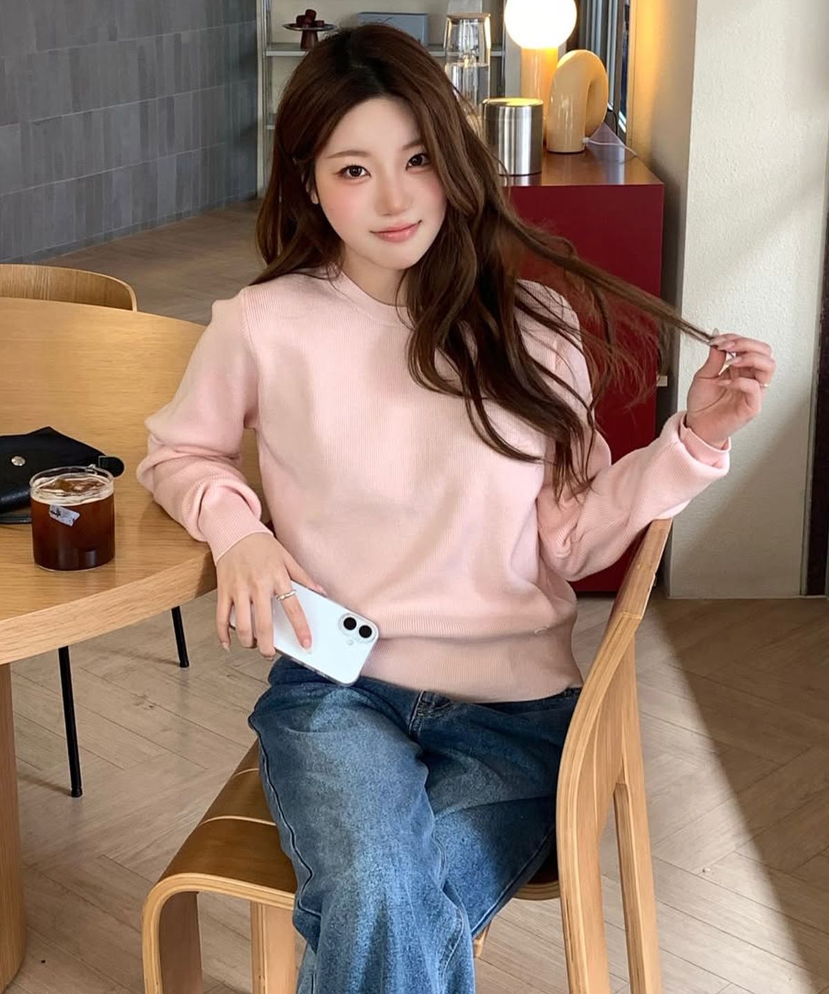 커스텀어클락 우먼(COSTUMEOCLOCK WOMAN) 베이직 라운드 골지 니트 10 COLOR COWKT002