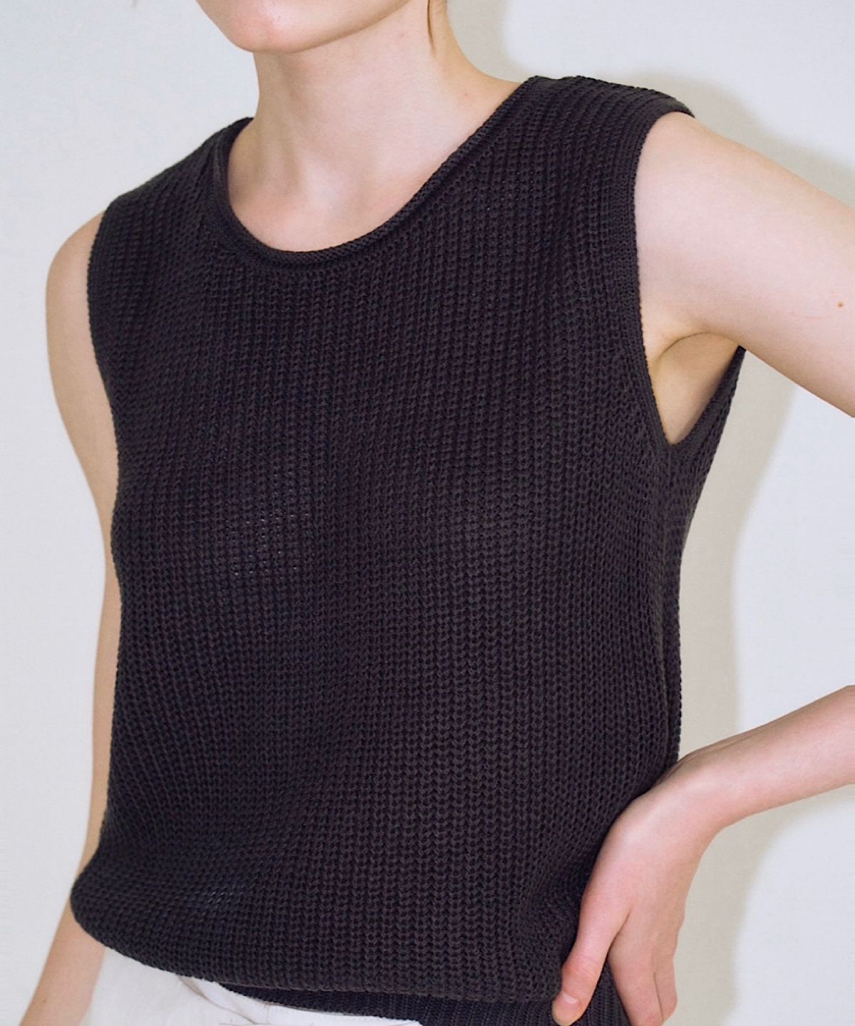 아포엠(APOEM) Round Ribbed Knit - 2colors